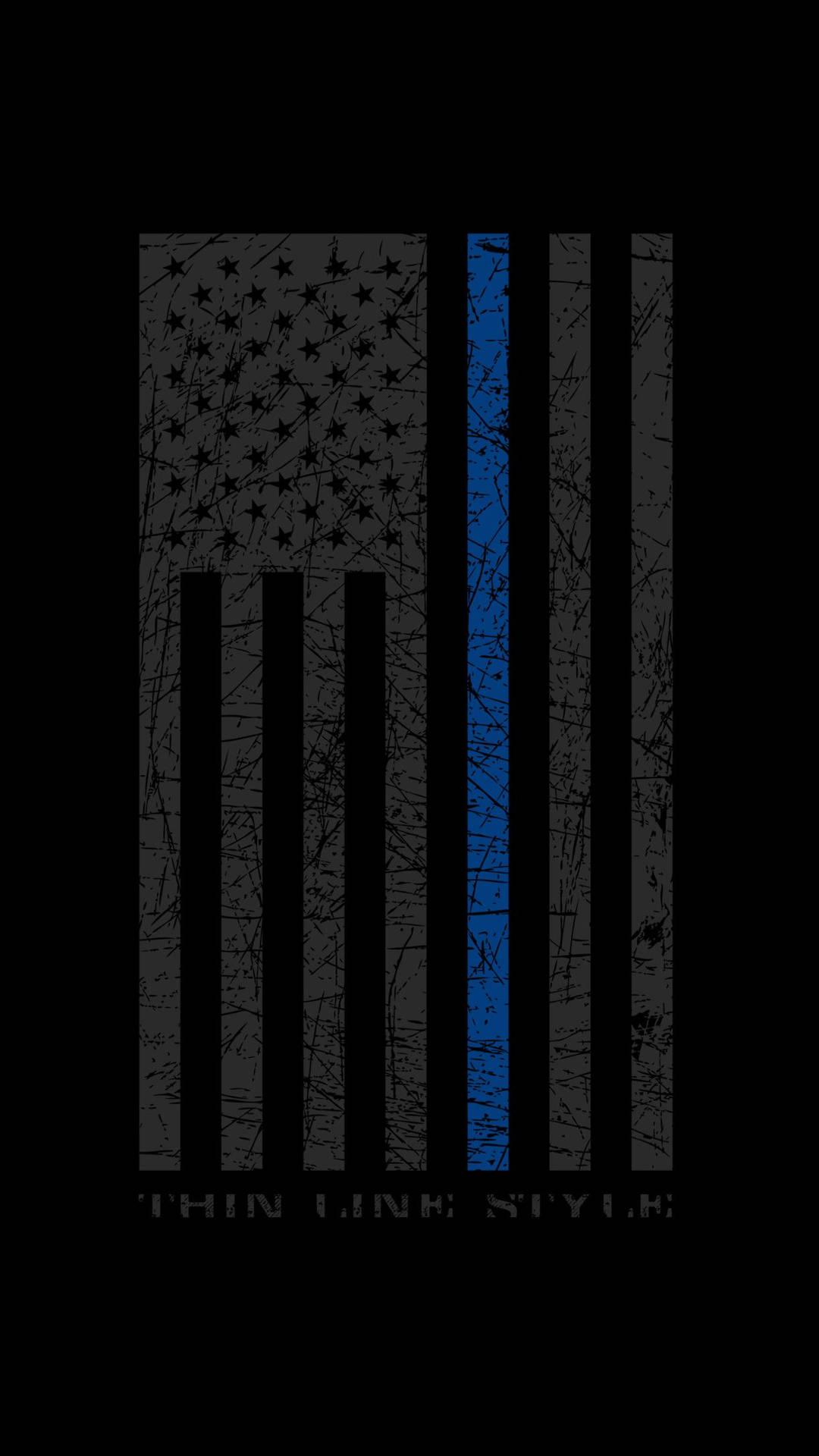 1080x1920 Thin Blue Line Wallpaper