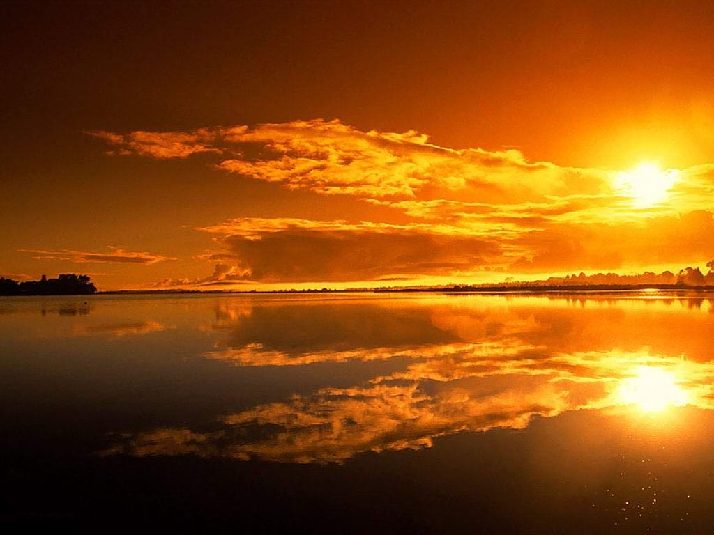 1024x768 Pretty Sunset Wallpaper