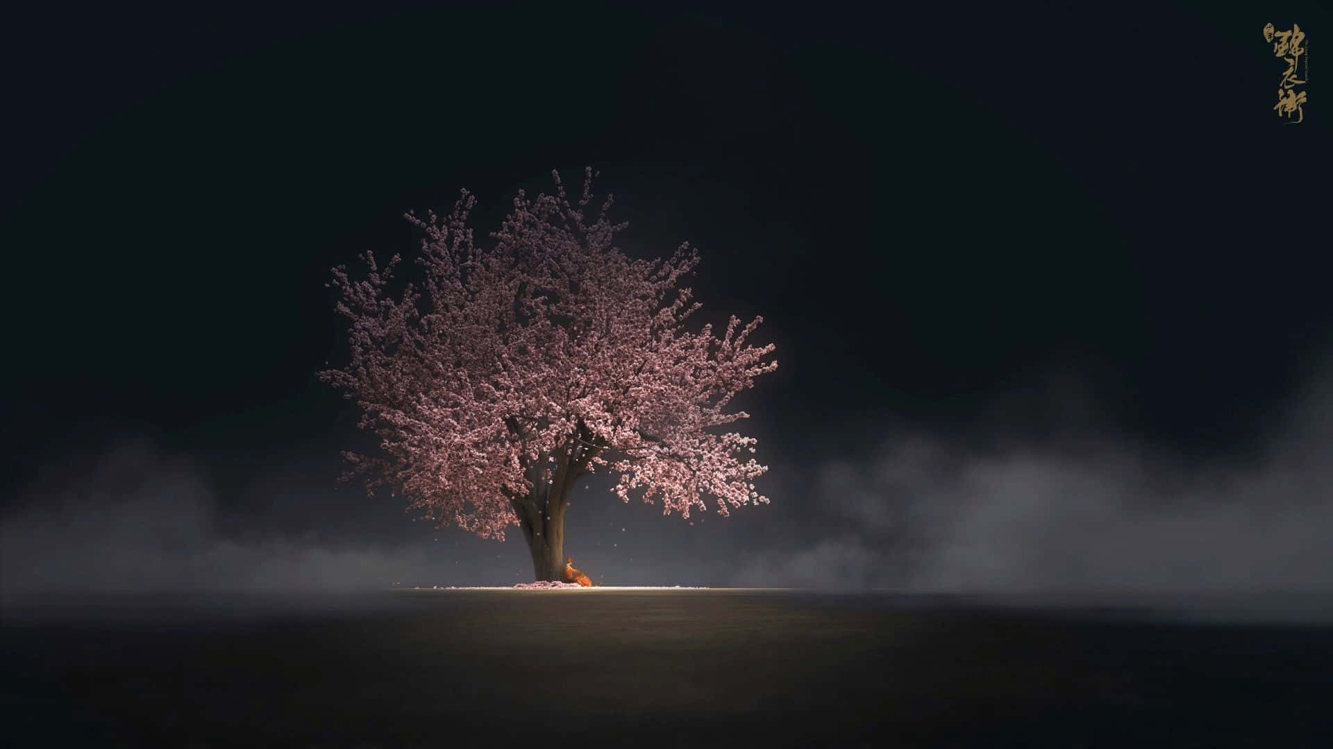 1920x1080 Download Dark Cherry Blossom Wallpaper
