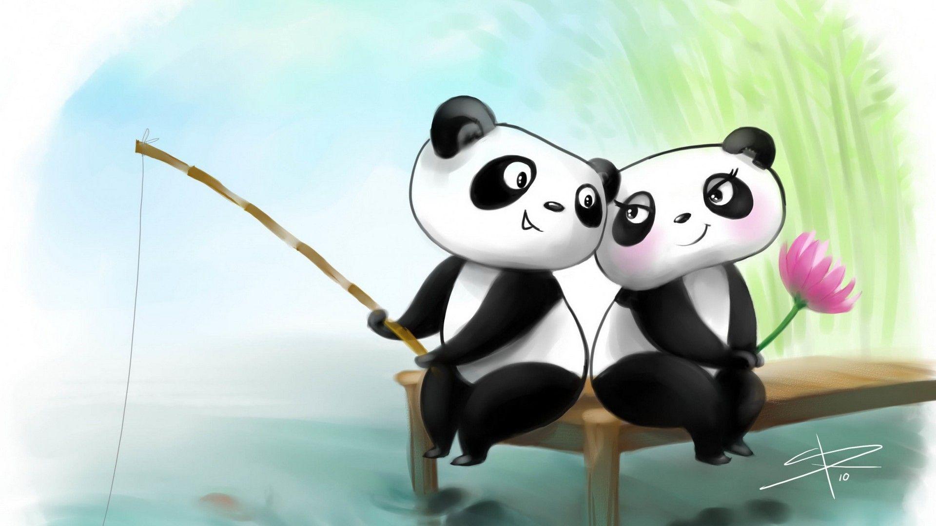 1920x1080 Animation Panda Wallpaper