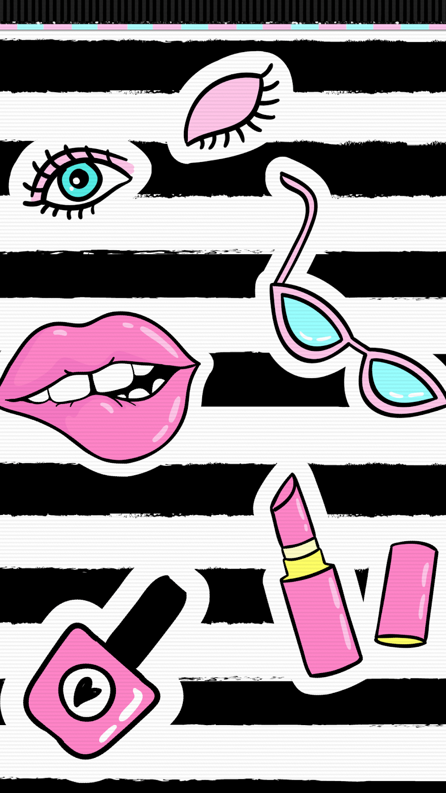 900x1600 Pink Lips Wallpaper's iScreen Creations. Papel de parede
