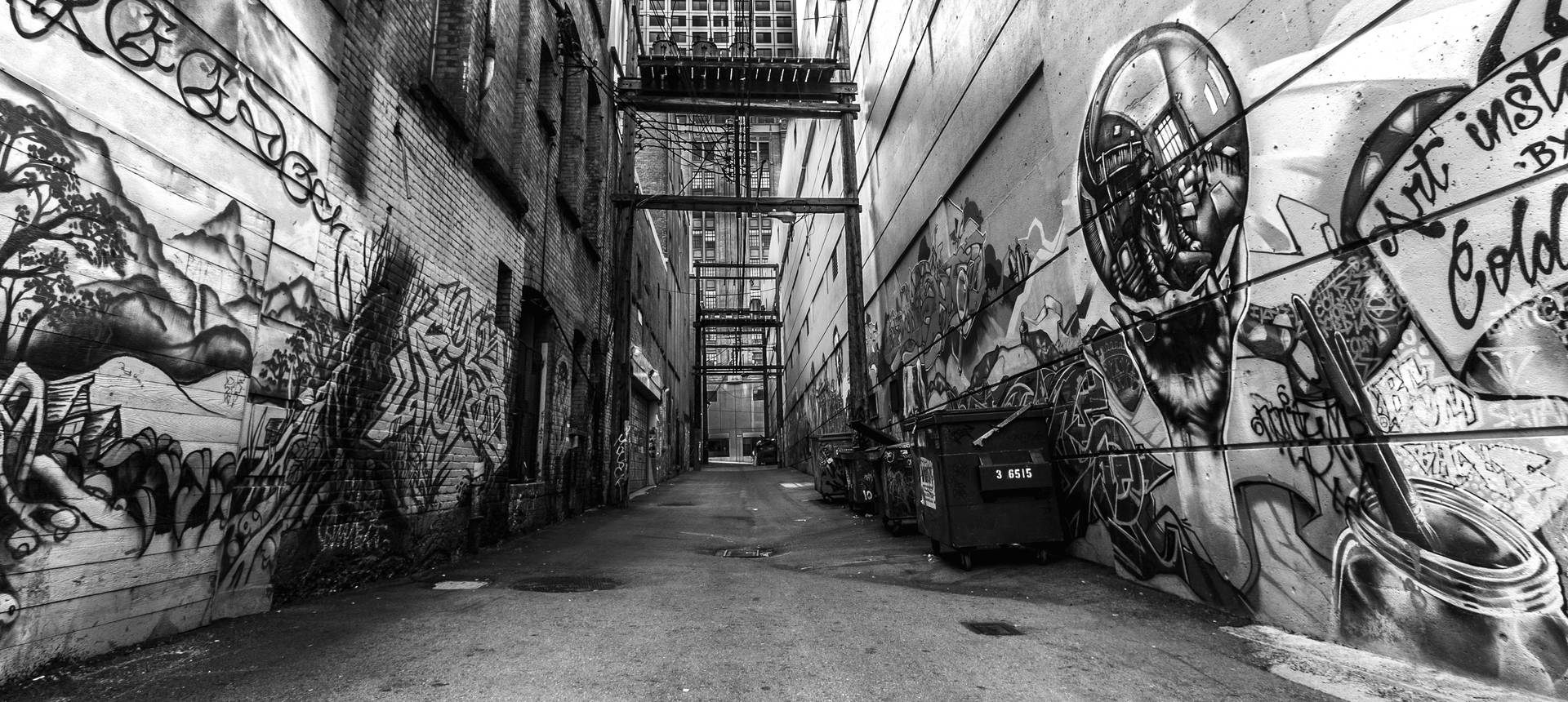 1920x860 Free Black And White Graffiti Wallpaper Downloads, Black And White Graffiti Wallpaper for FREE