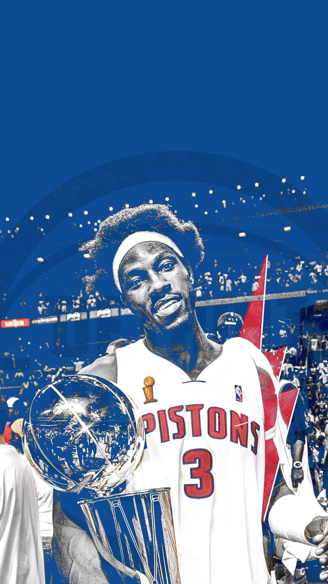 1080x1920 Download Detroit Pistons Champion Ben Wallace Wallpaper