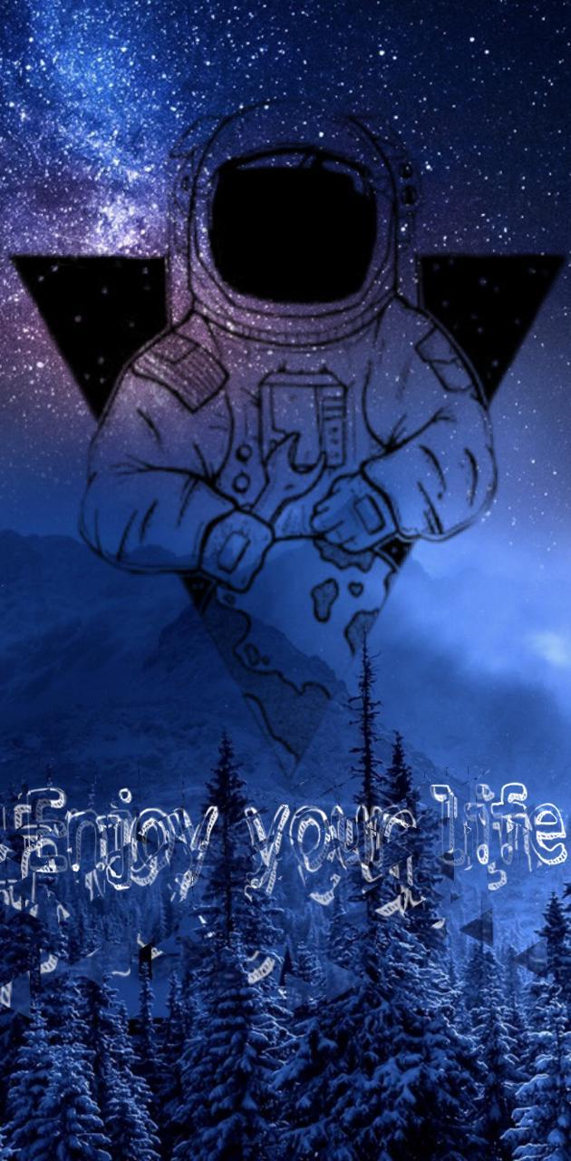 630x1280 Galaxy Astronaut wallpaper