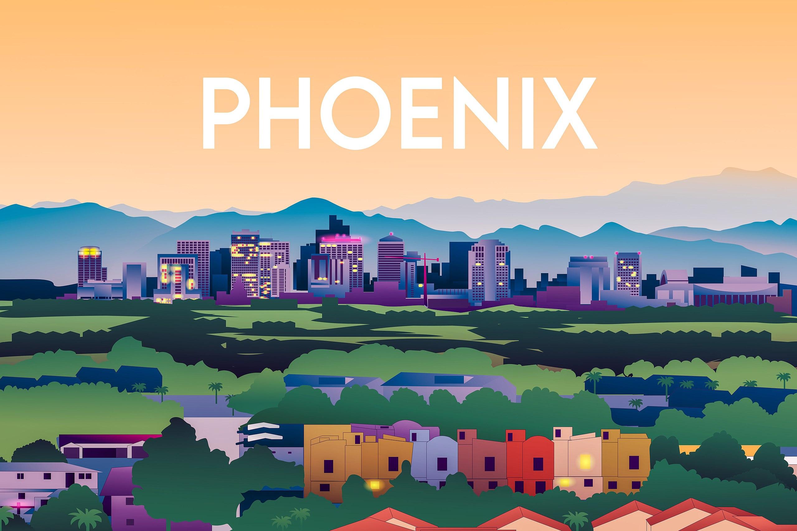 Phoenix Skyline Wallpapers - Top Free Phoenix Skyline Backgrounds ...