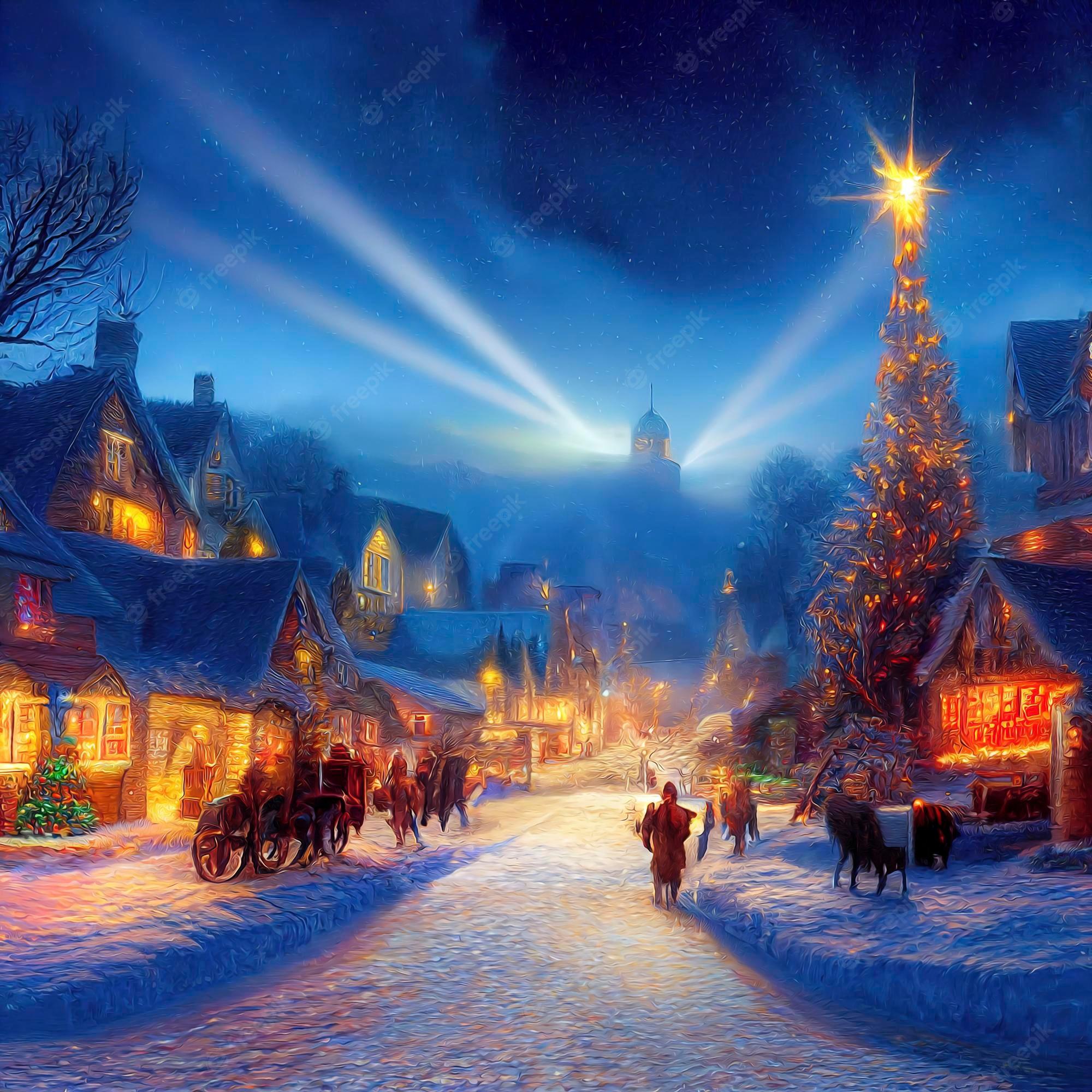 2000x2000 Christmas Village Image
