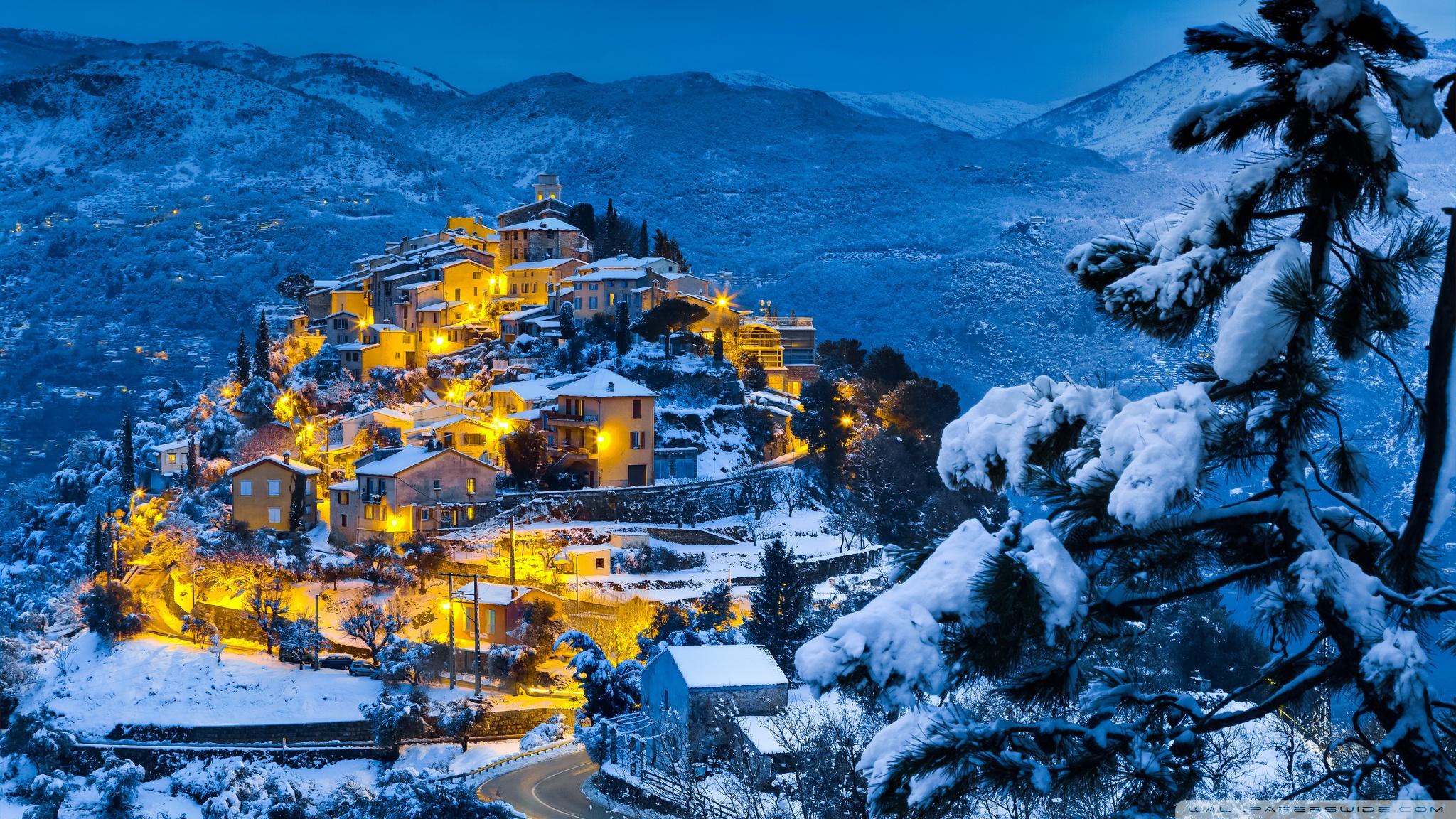 2048x1152 Beautiful Christmas Village Ultra HD Desktop Background Wallpaper for 4K UHD TV : Widescreen & UltraWide Desktop & Laptop : Tablet