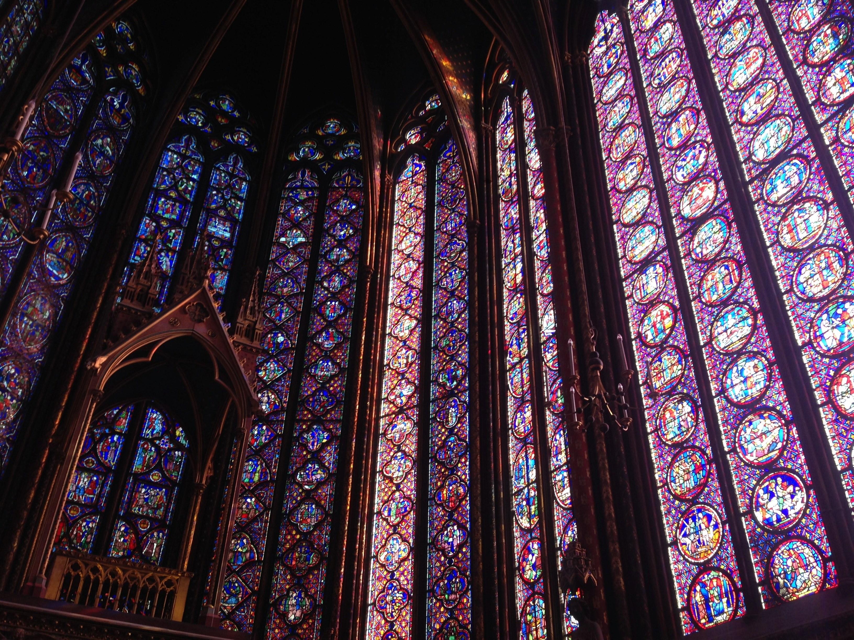 3264x2448 Wallpaper / colorful religious stained glass windows inside of a church cathedral, _stained glass windows in cathedral 4k wallpaper free download