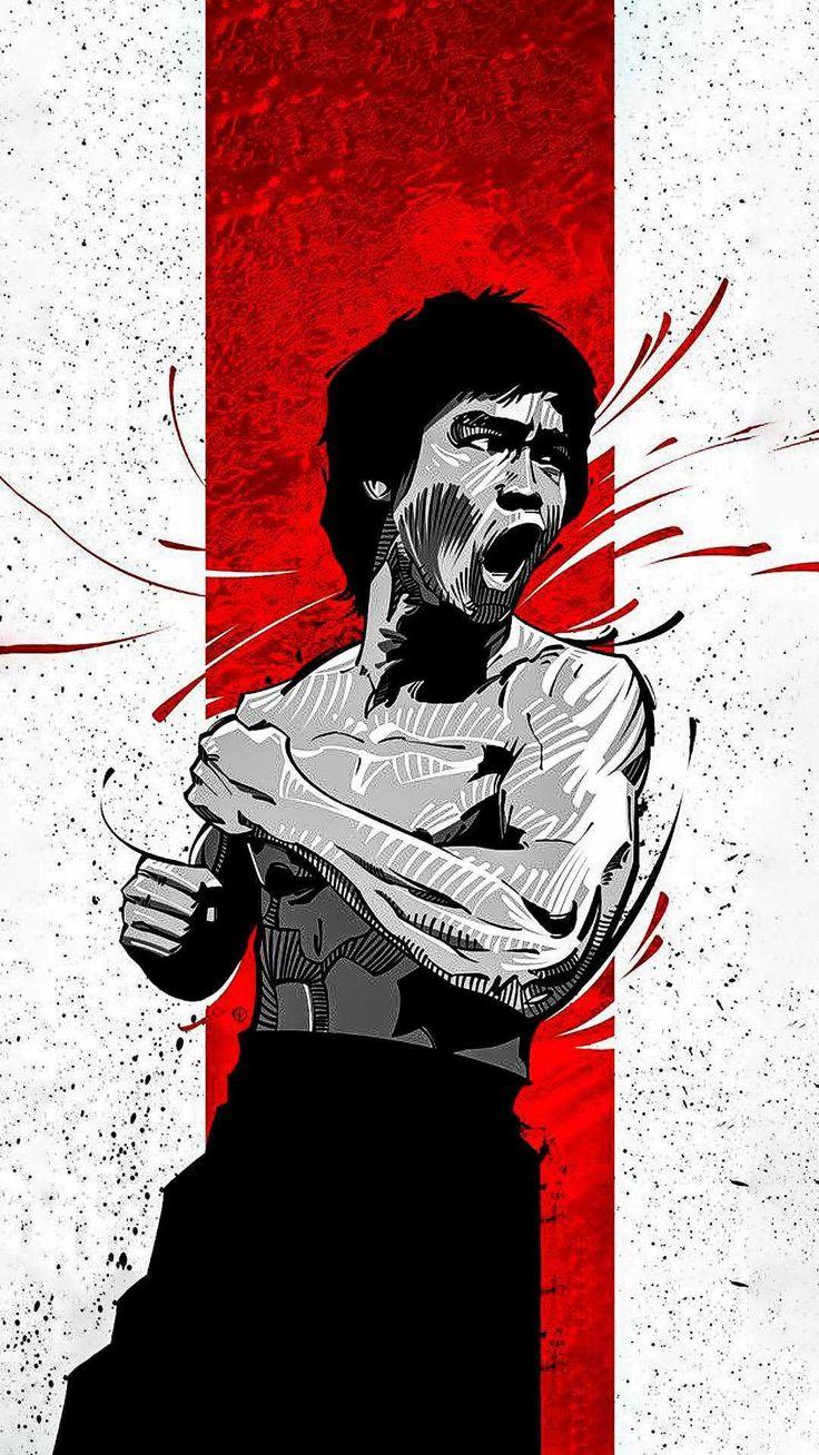 736x1308 Bruce Lee Wallpaper Discover more Bruce Lee, Karate, Kung Fu, Martial Artist, Martial Arts wallpaper.. Bruce lee art, Martial arts anime, Bruce lee