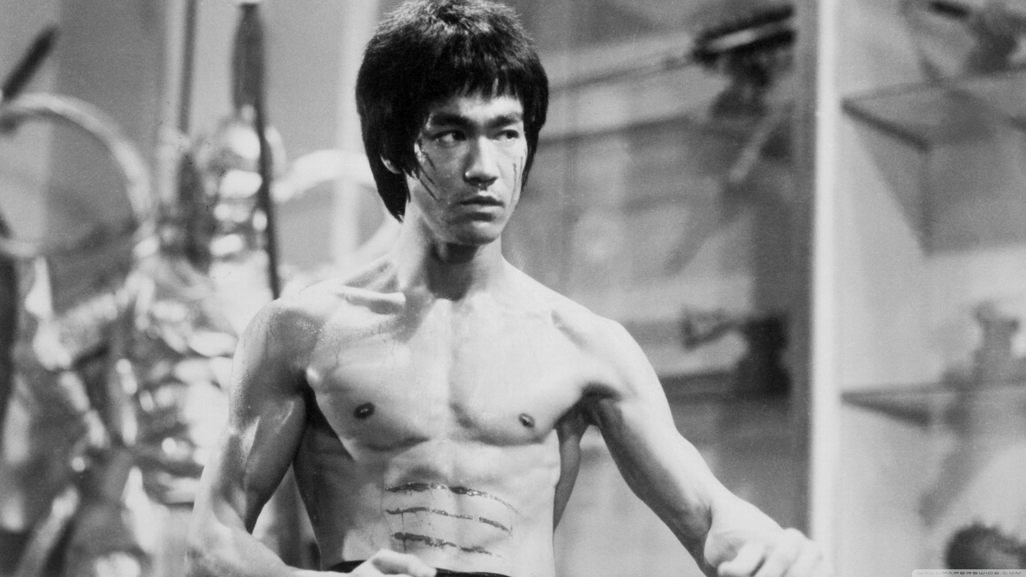 3554x1999 Bruce Lee Black And White Ultra HD Desktop Background Wallpaper for 4K UHD TV : Widescreen & UltraWide Desktop & Laptop