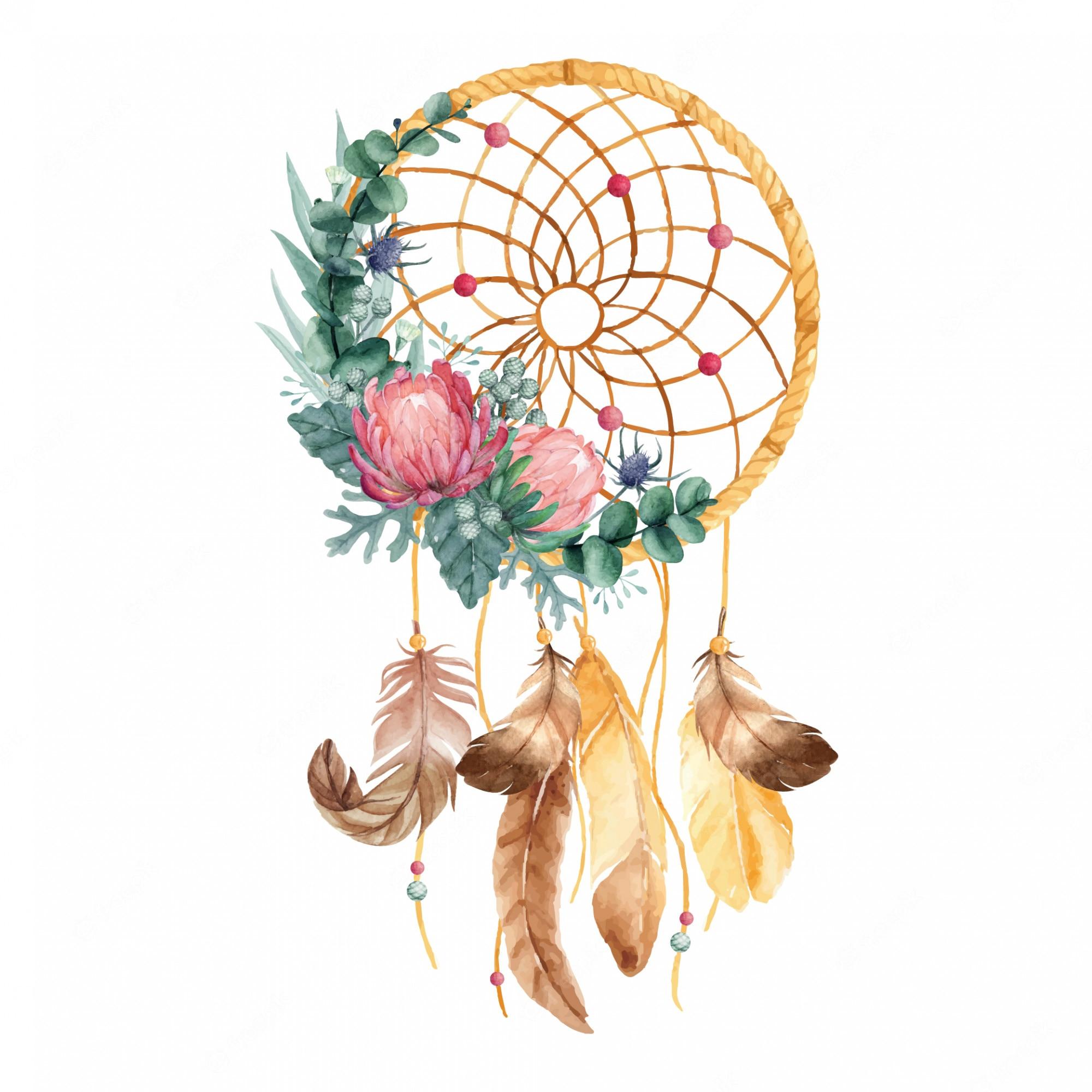 2000x2000 Watercolor Dream Catcher Image