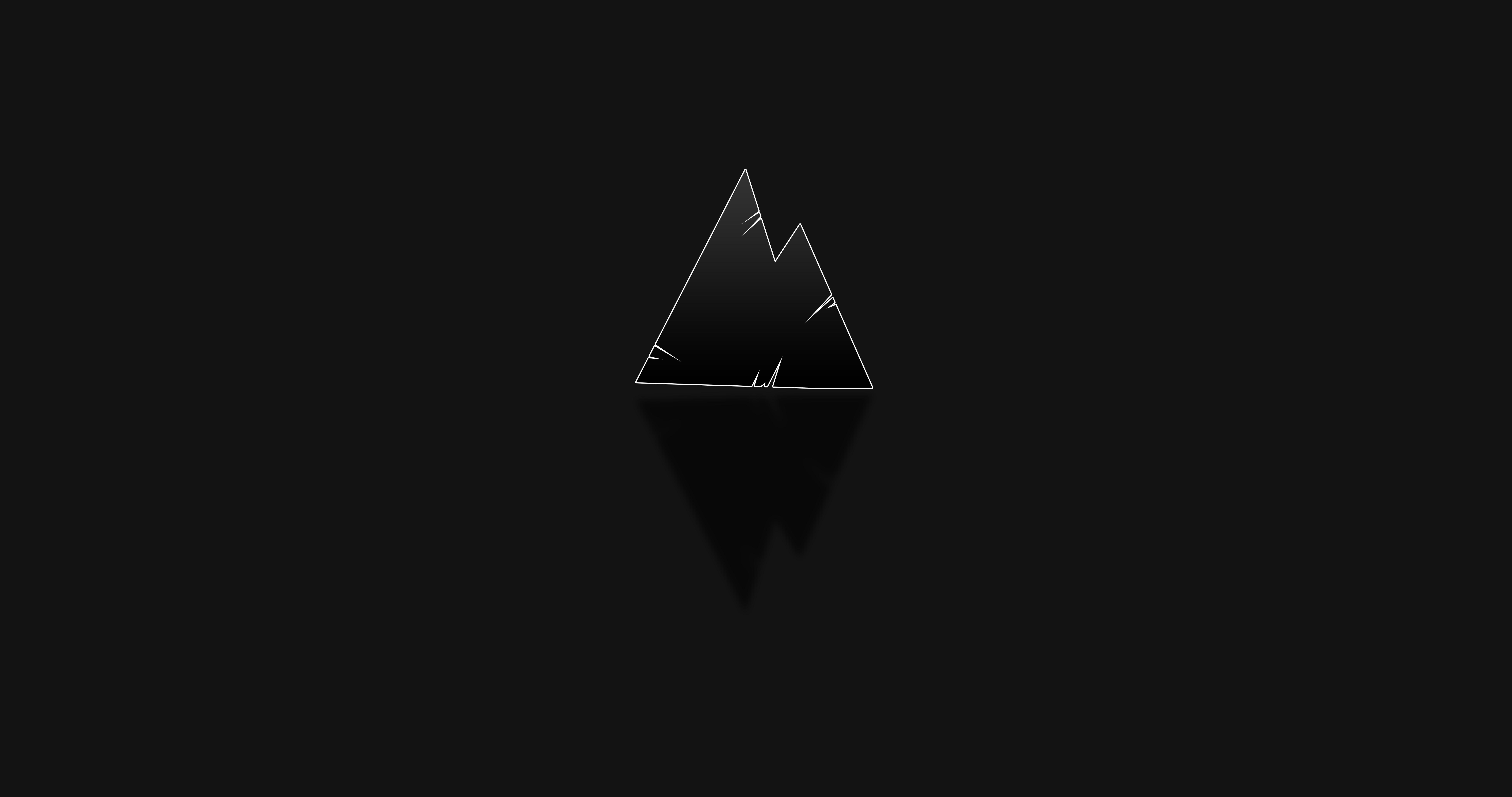 8192x4320 4K, black, simple background, minimalism, gradient, geometry, gray Gallery HD Wallpaper