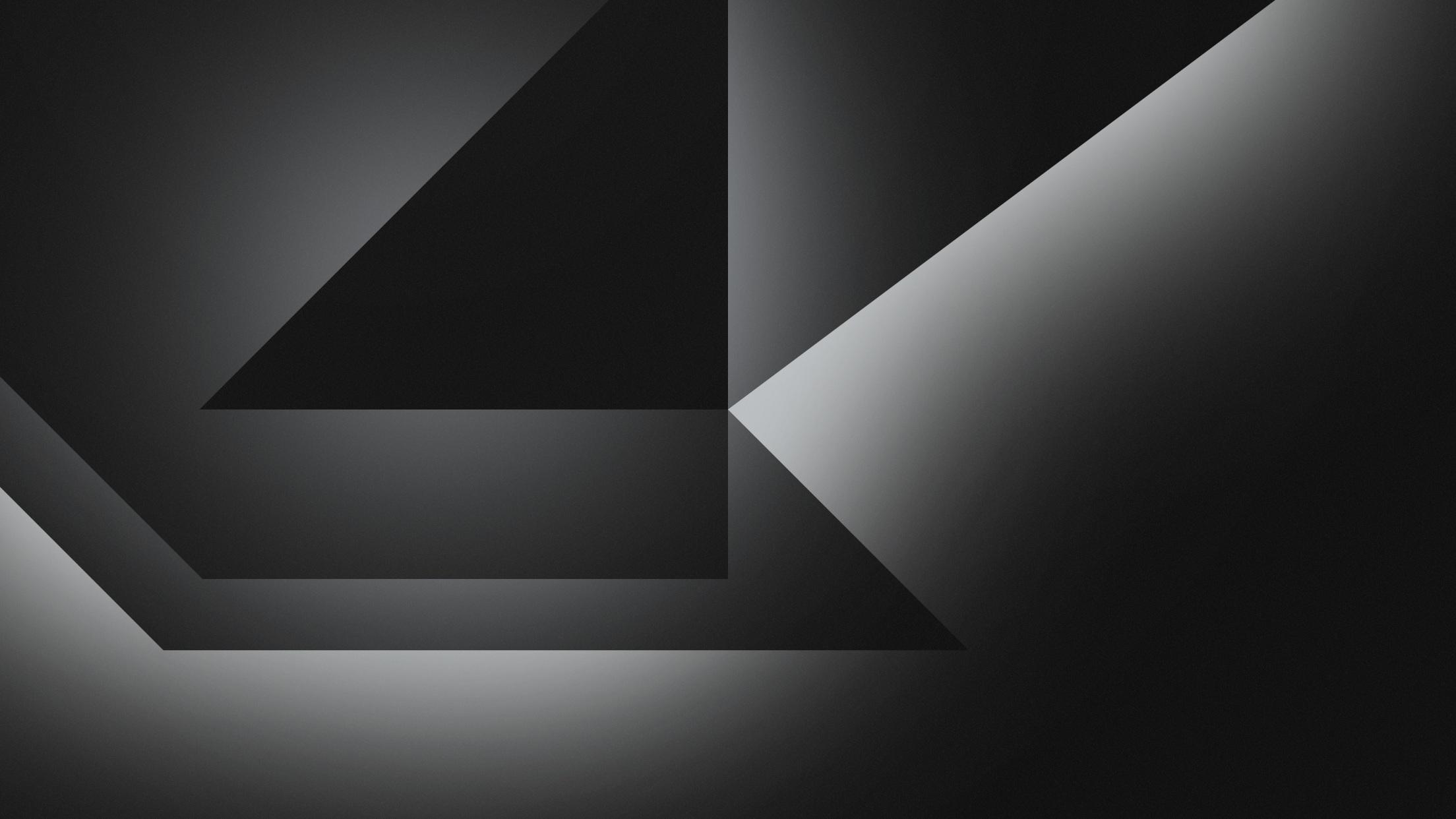 2208x1242 Wallpaper 4k Dark Grey Abstract Shapes 4k Wallpaper
