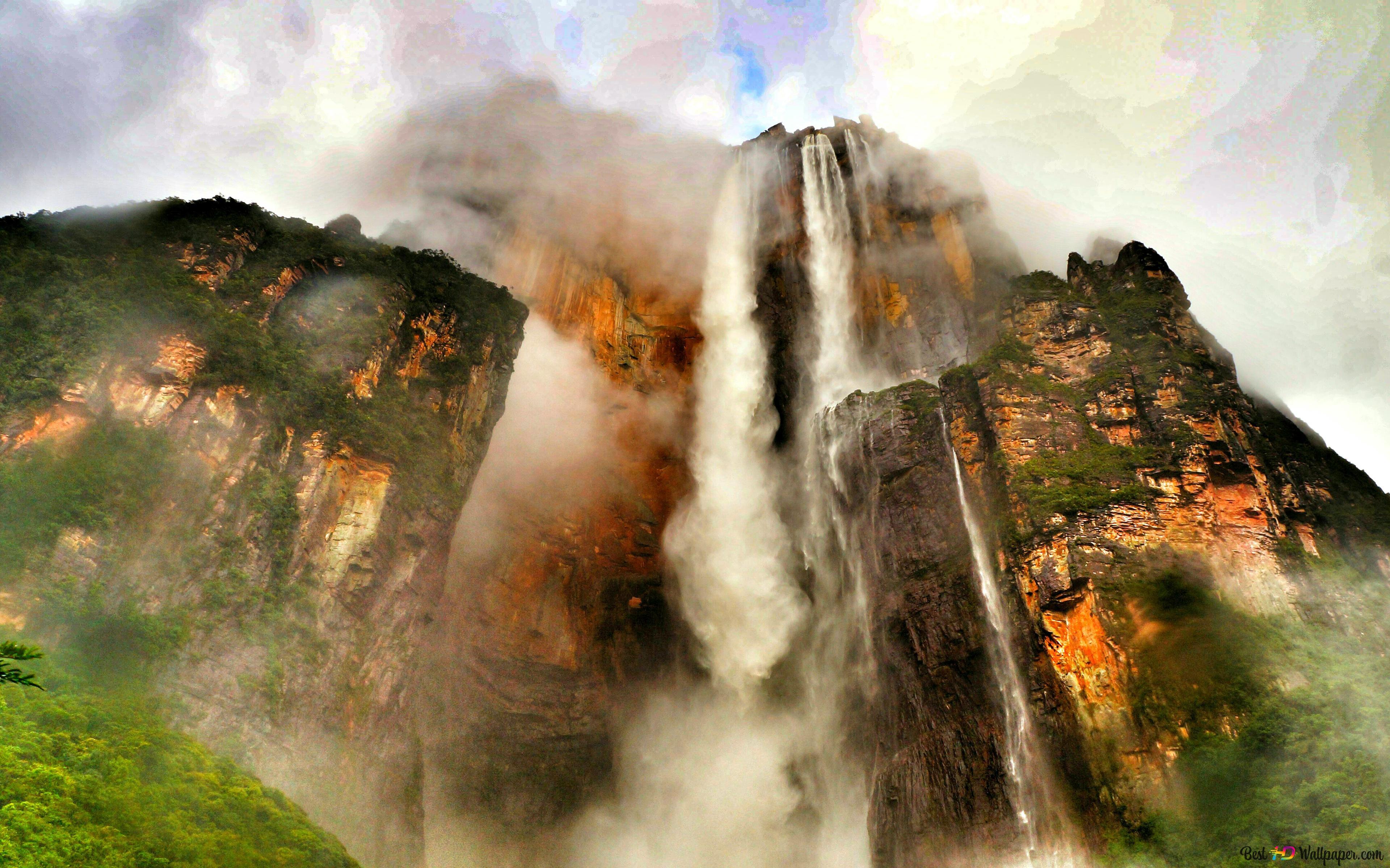 3840x2400 Top of the Angel Falls 4K wallpaper download