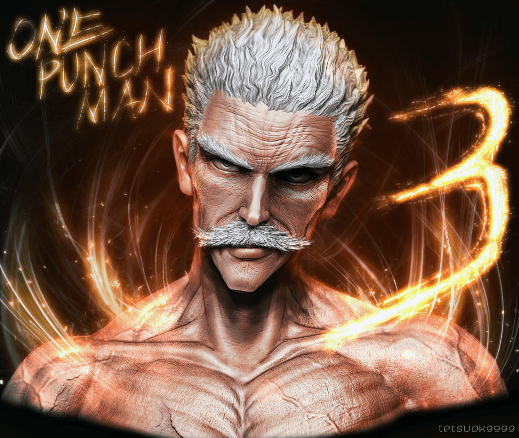 1034x873 Bang The Silver Fang. One Punch Man. One Punch Man, One Punch, One Punch Man Heroes