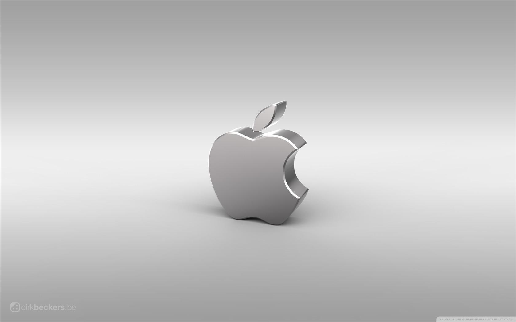 1680x1050 Silver Apple Logo Think Different Apple Mac Desktop Wallpaper