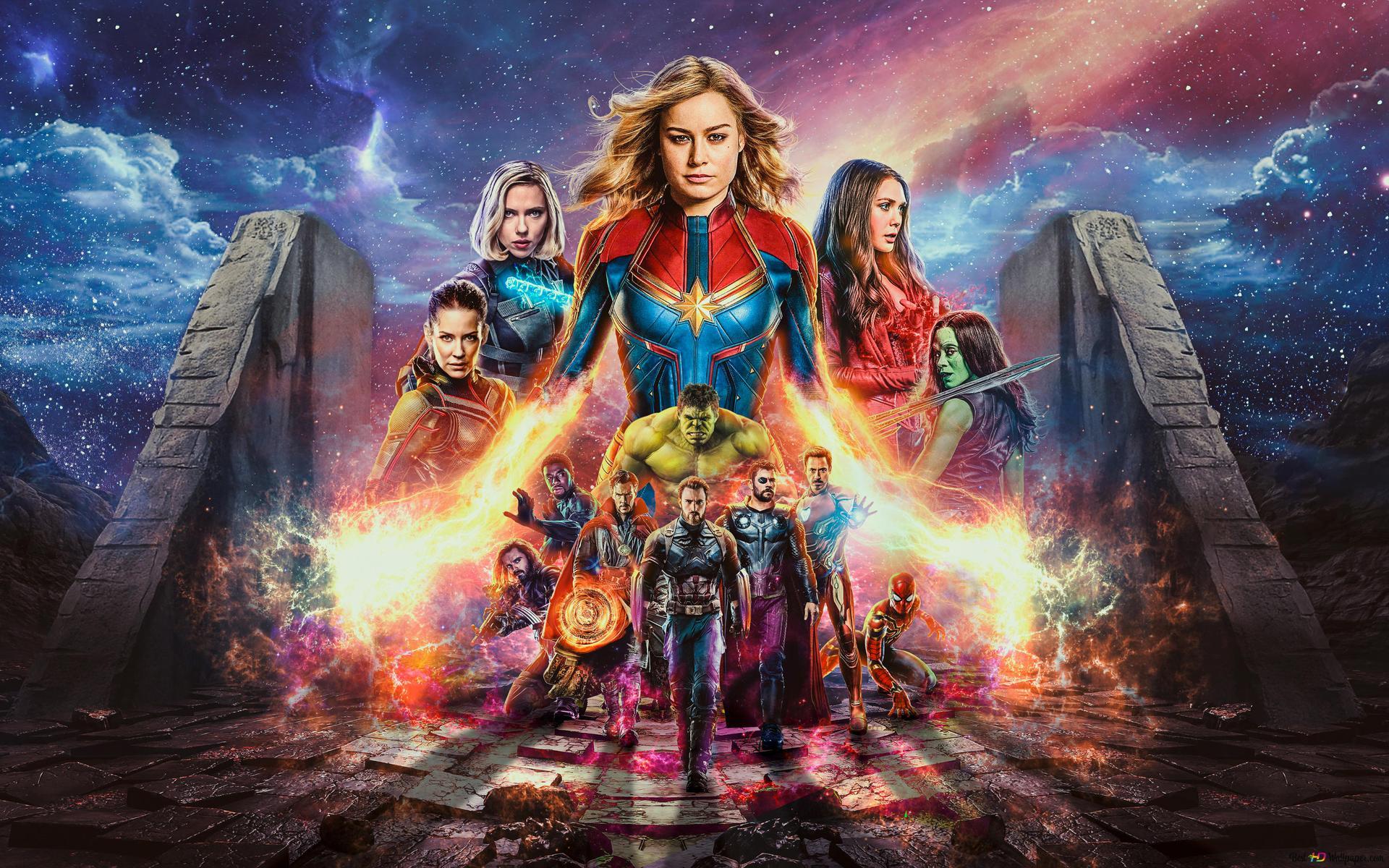 1920x1200 Avengers: Endgame Marvel and heroes 2K wallpaper download