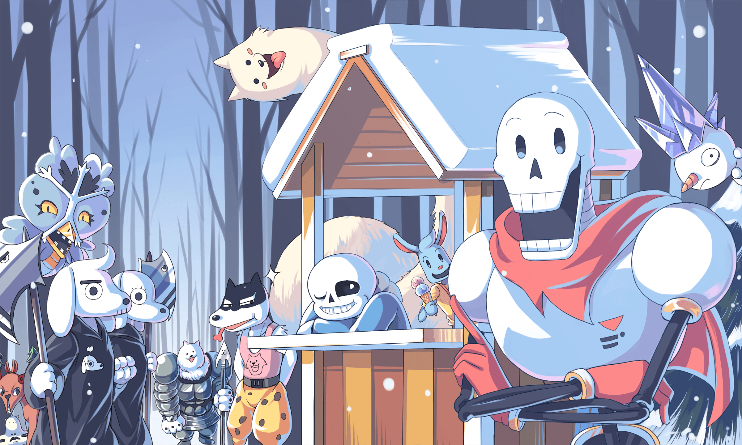 2400x1440 Sans Undertale HD Wallpaper Free Download