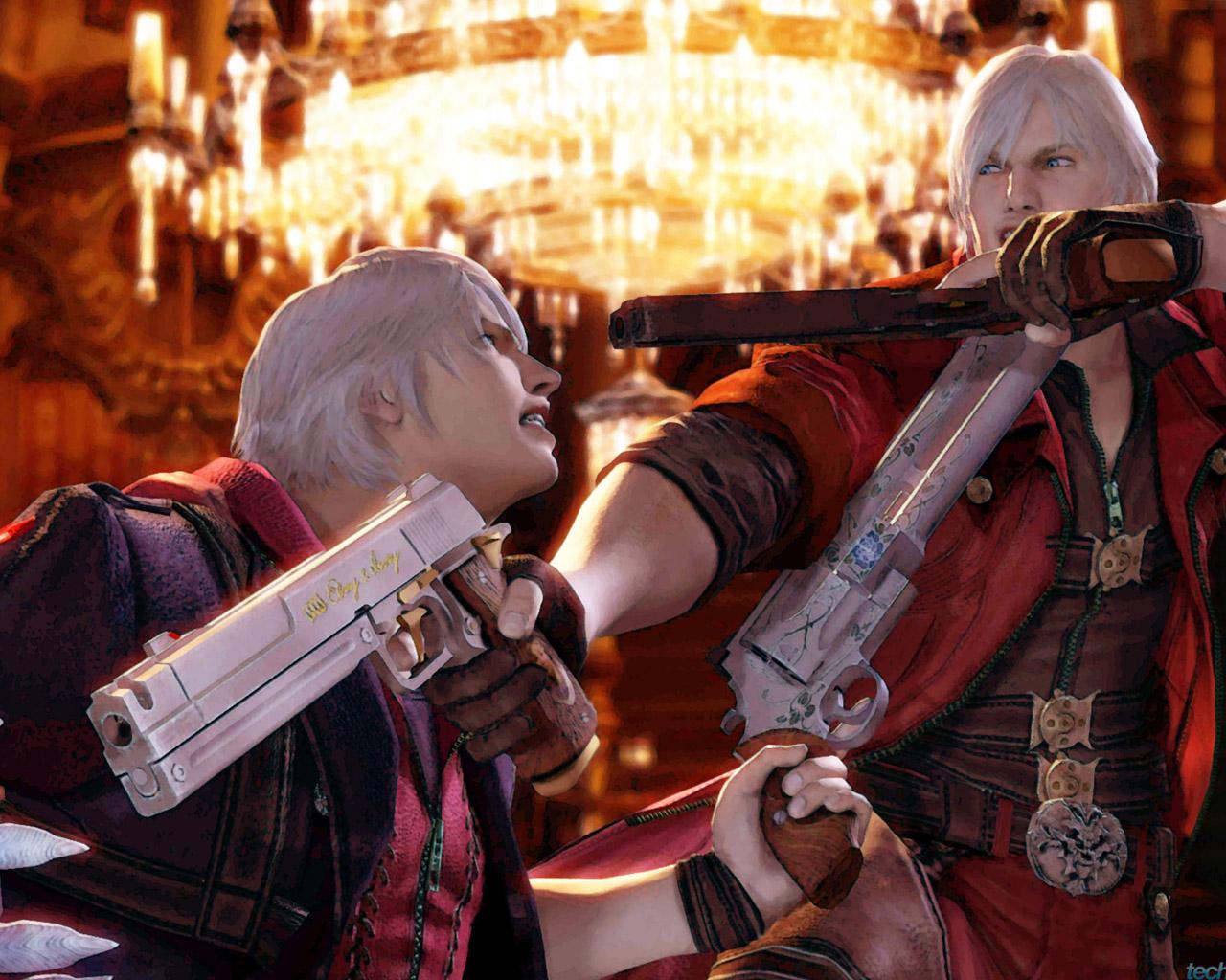 1280x1024 Nero VS Dante VS Nero Wallpaper