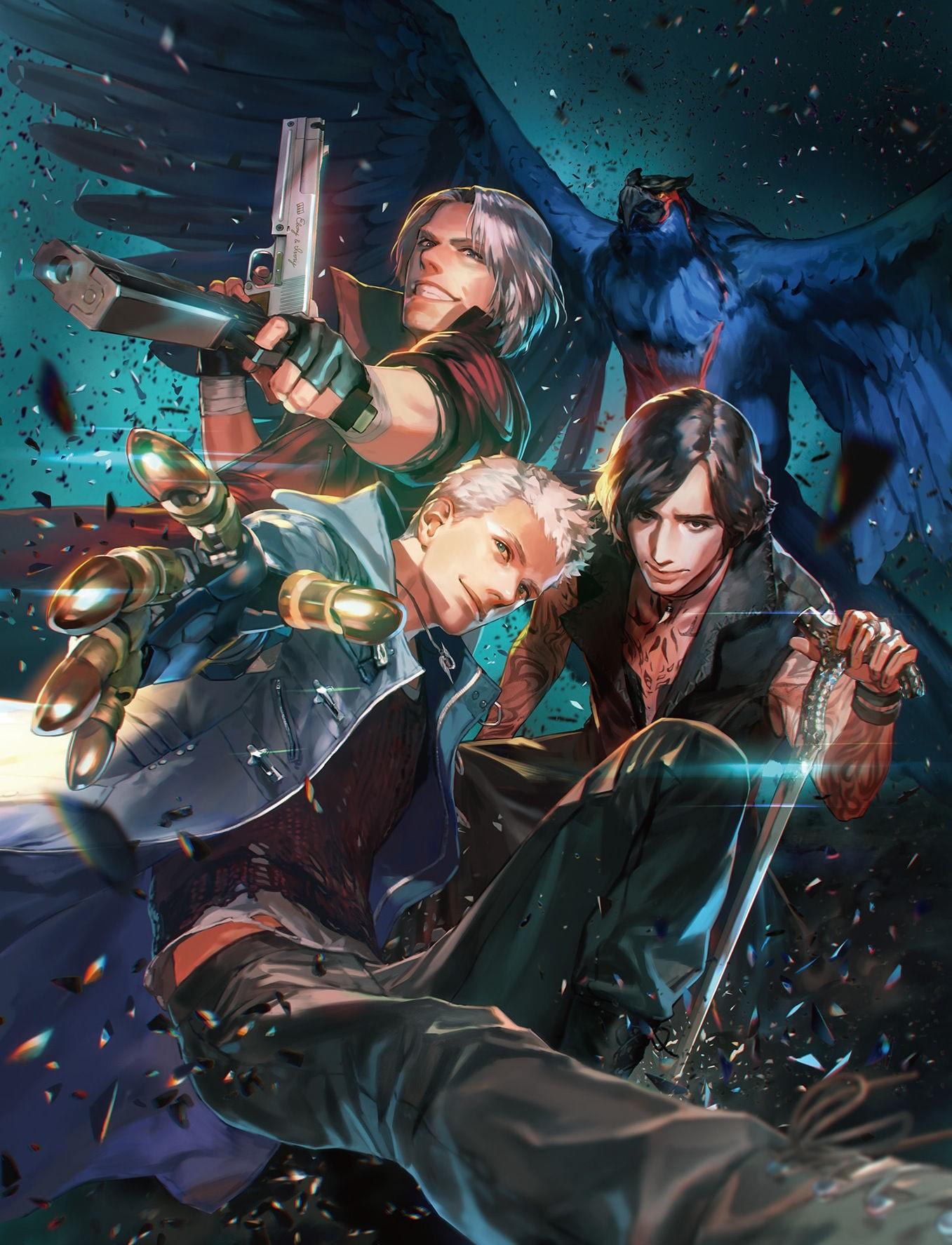 1357x1775 Devil May Cry, Dante (Devil May Cry), Nero (Devil May Cry), Devil May Cry 5 Gallery HD Wallpaper