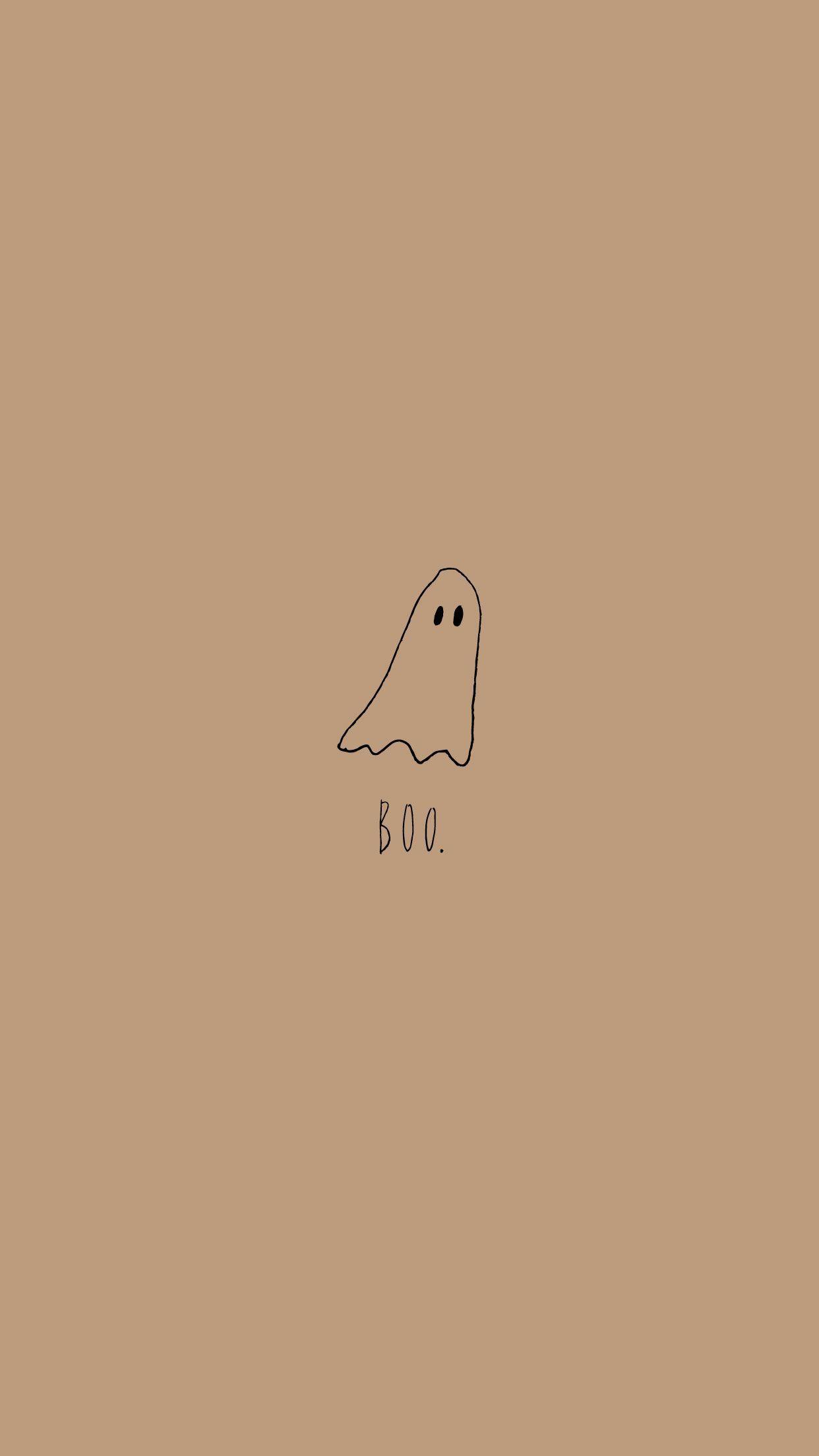 Happy Halloween Wallpaper Cute Spooky Ghosts Stock Vector Royalty Free  2008189397  Shutterstock