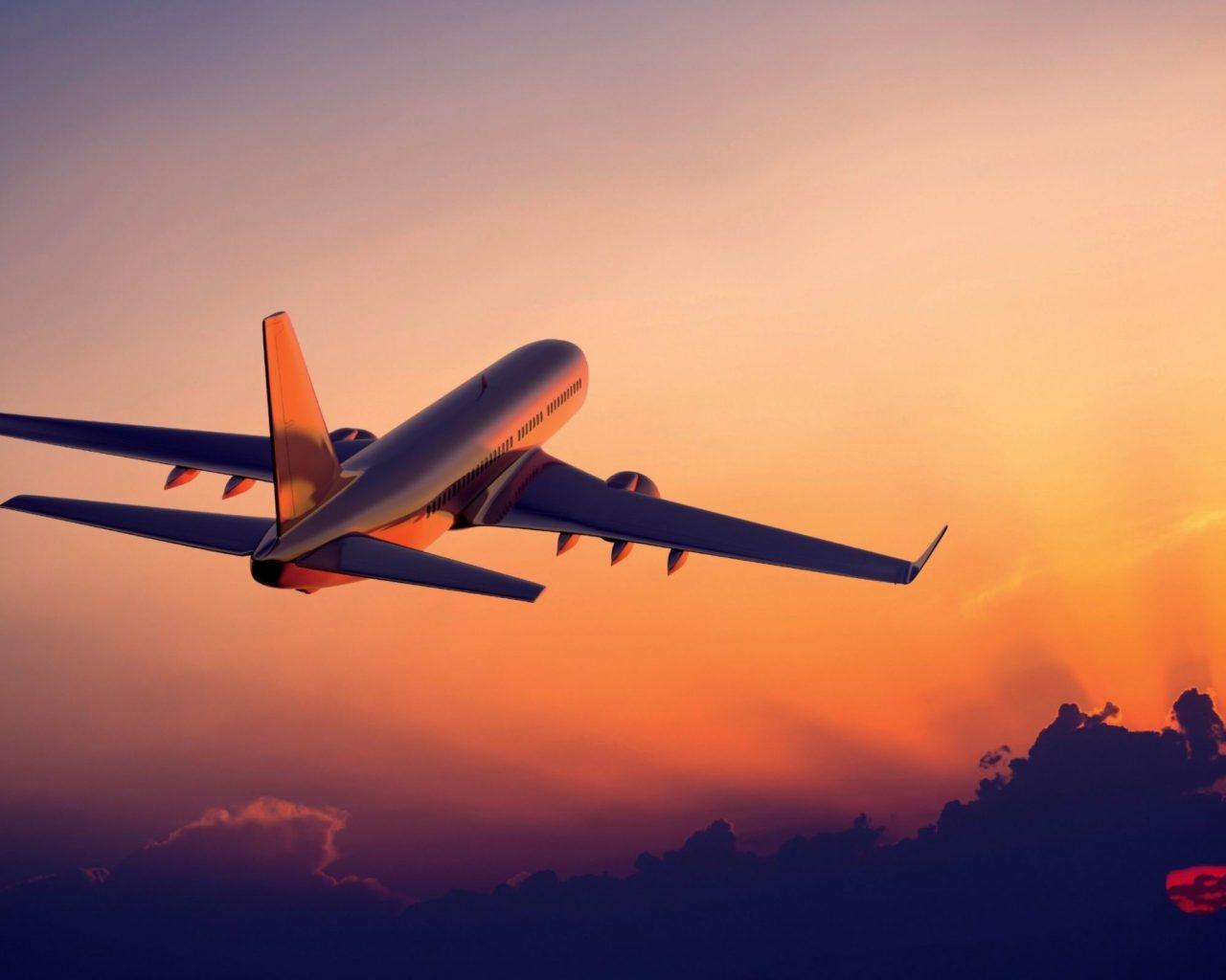 1280x1024 Towards The Sunset Aircraft HD Wallpaper 2560x1600 :