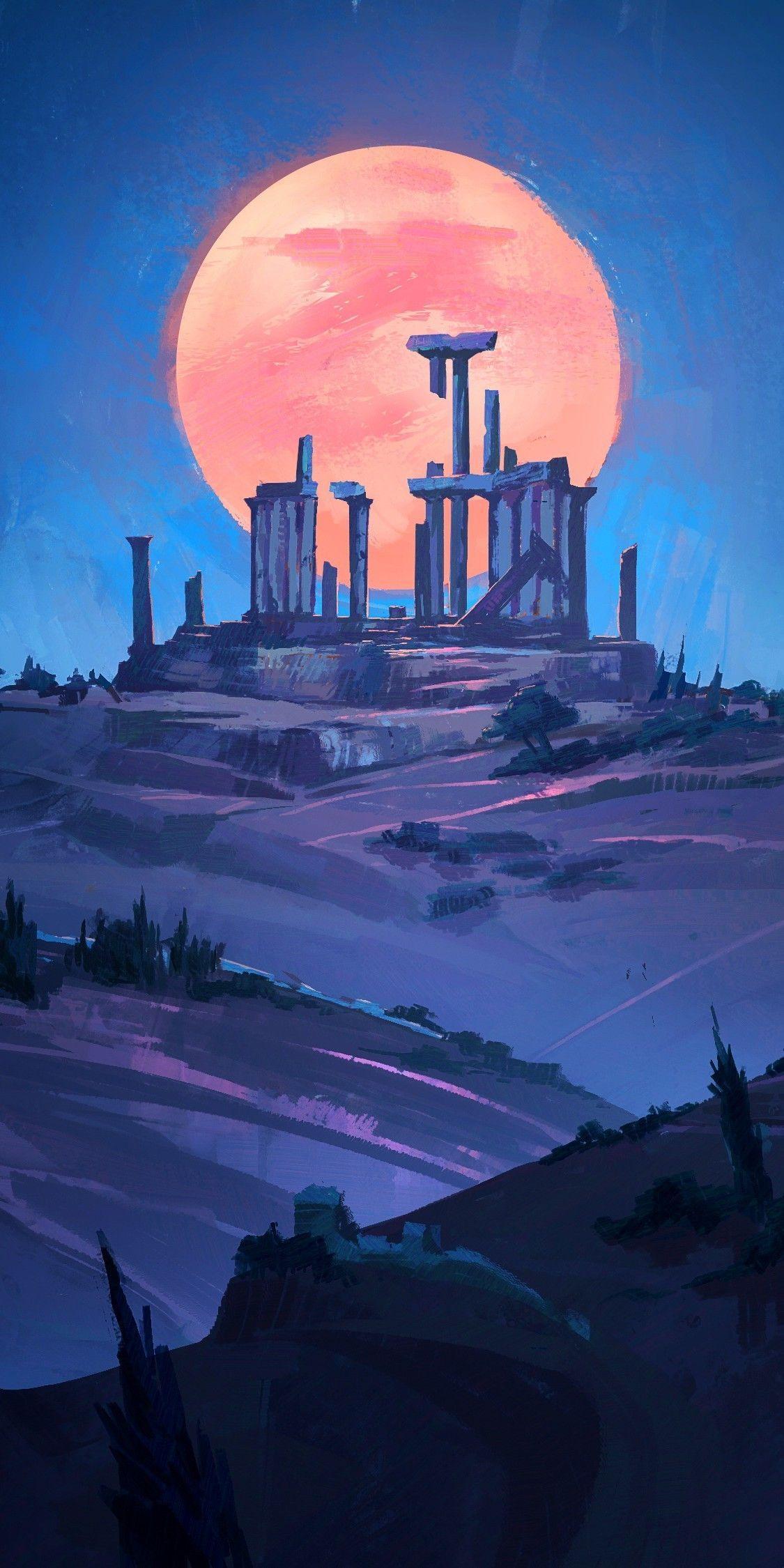 1125x2250 Ancient Greece Phone Wallpaper