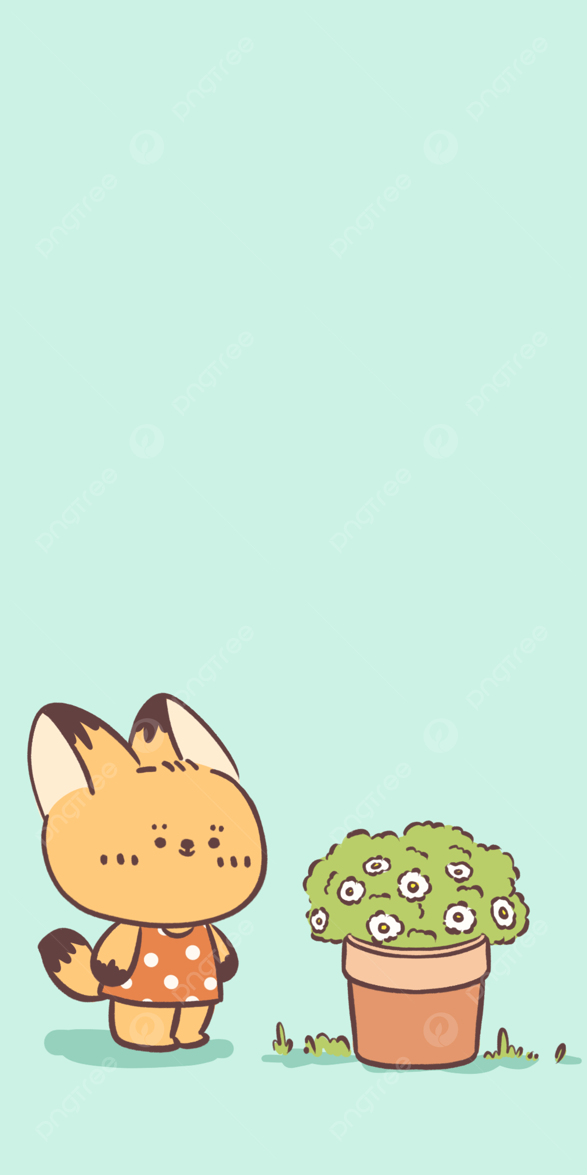 1200x2400 Awesome Japanese animation cartoon cute animal wallpaper, HD Background Image