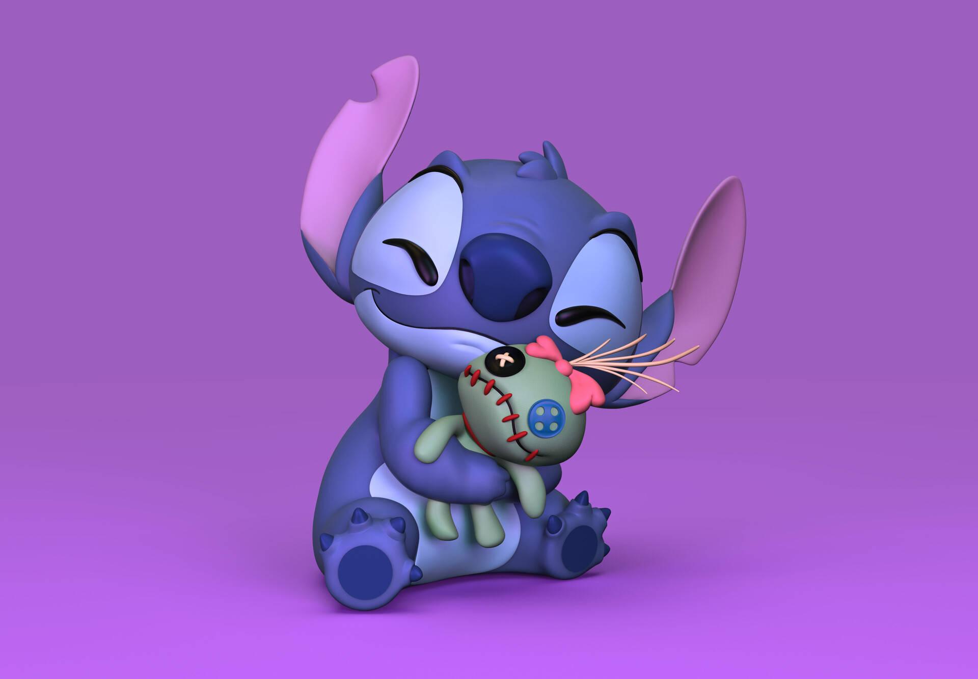 1920x1333 Download Cute 3D Phone Stitch Wallpaper