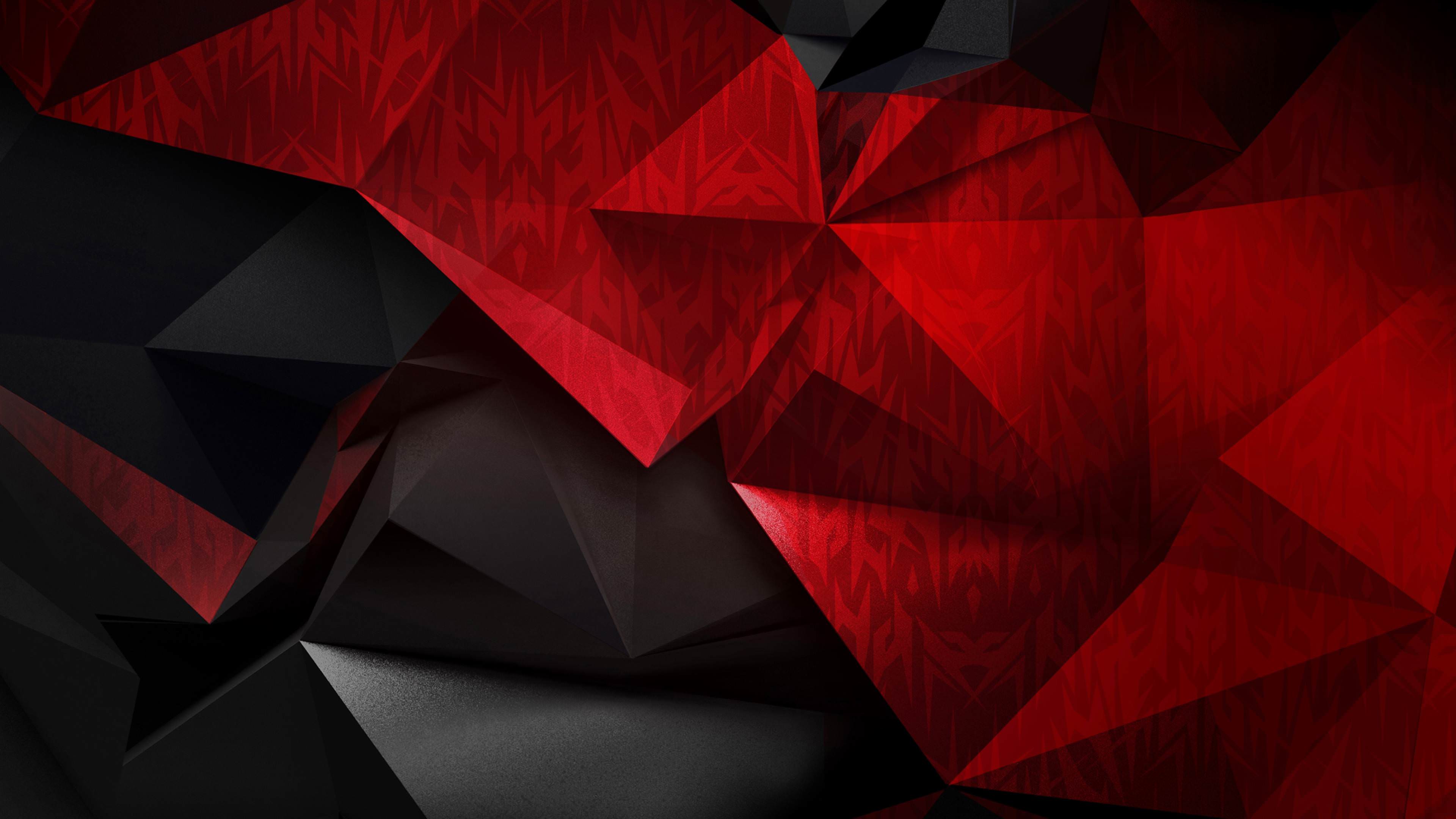 3840x2160 Red And Black 4k PC Wallpaper