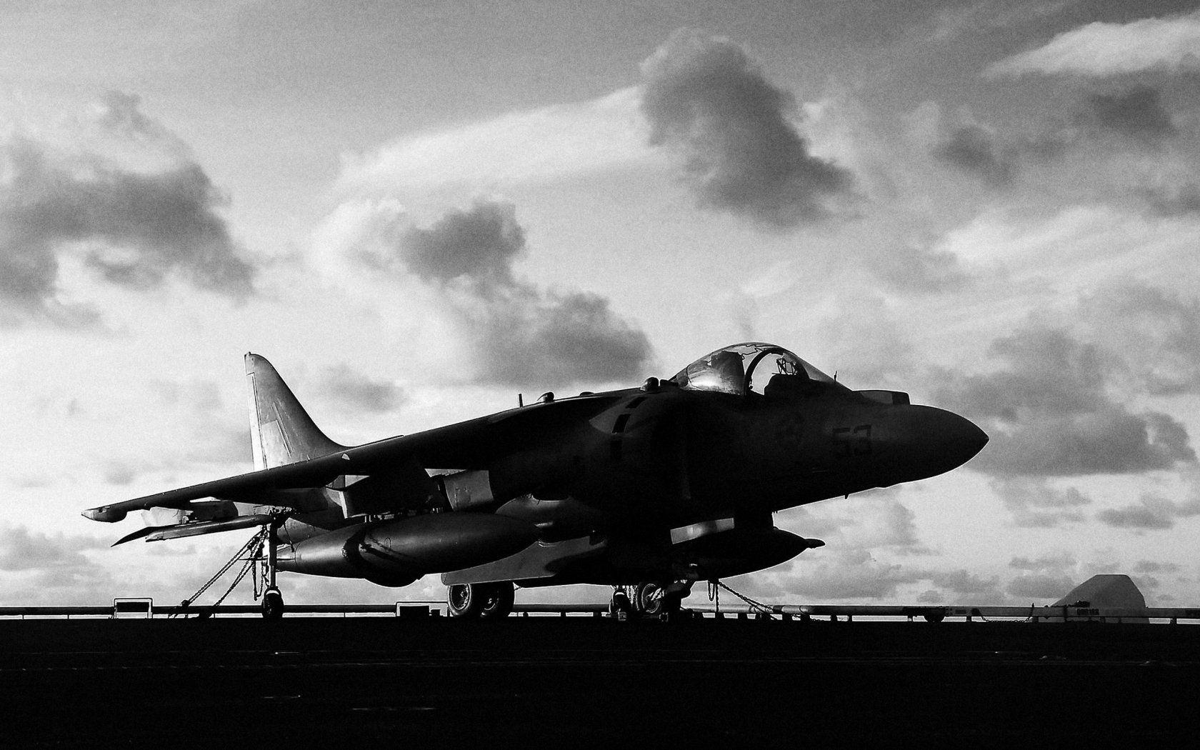 1680x1050 Black And White Desktop Spitfire Wallpaper