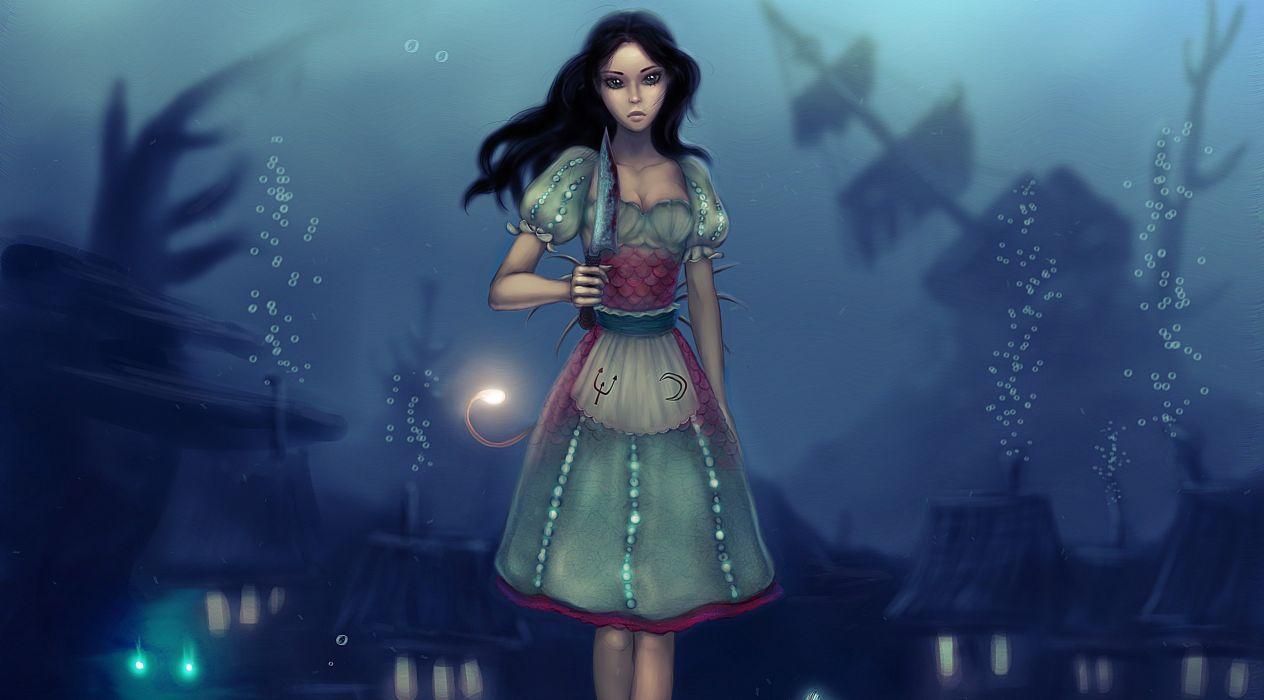 1264x700 Alice American McGee&;s anime game games wallpaperx2216