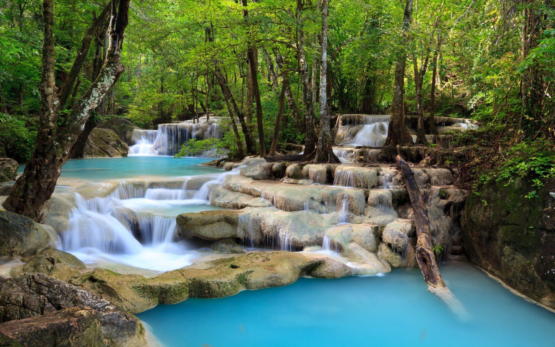 1920x1200 Thailand Wallpaper, Waterfall, River Jungle. Nature Desktop Wallpaper 97978 :