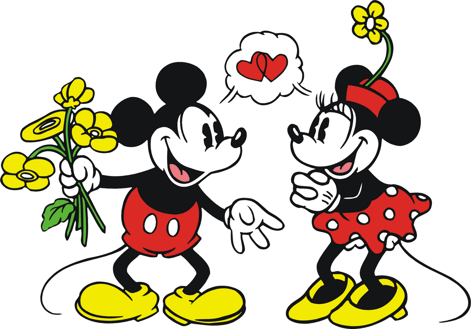 1600x1116 Classic Mickey And Minnie Mouse Wallpaper