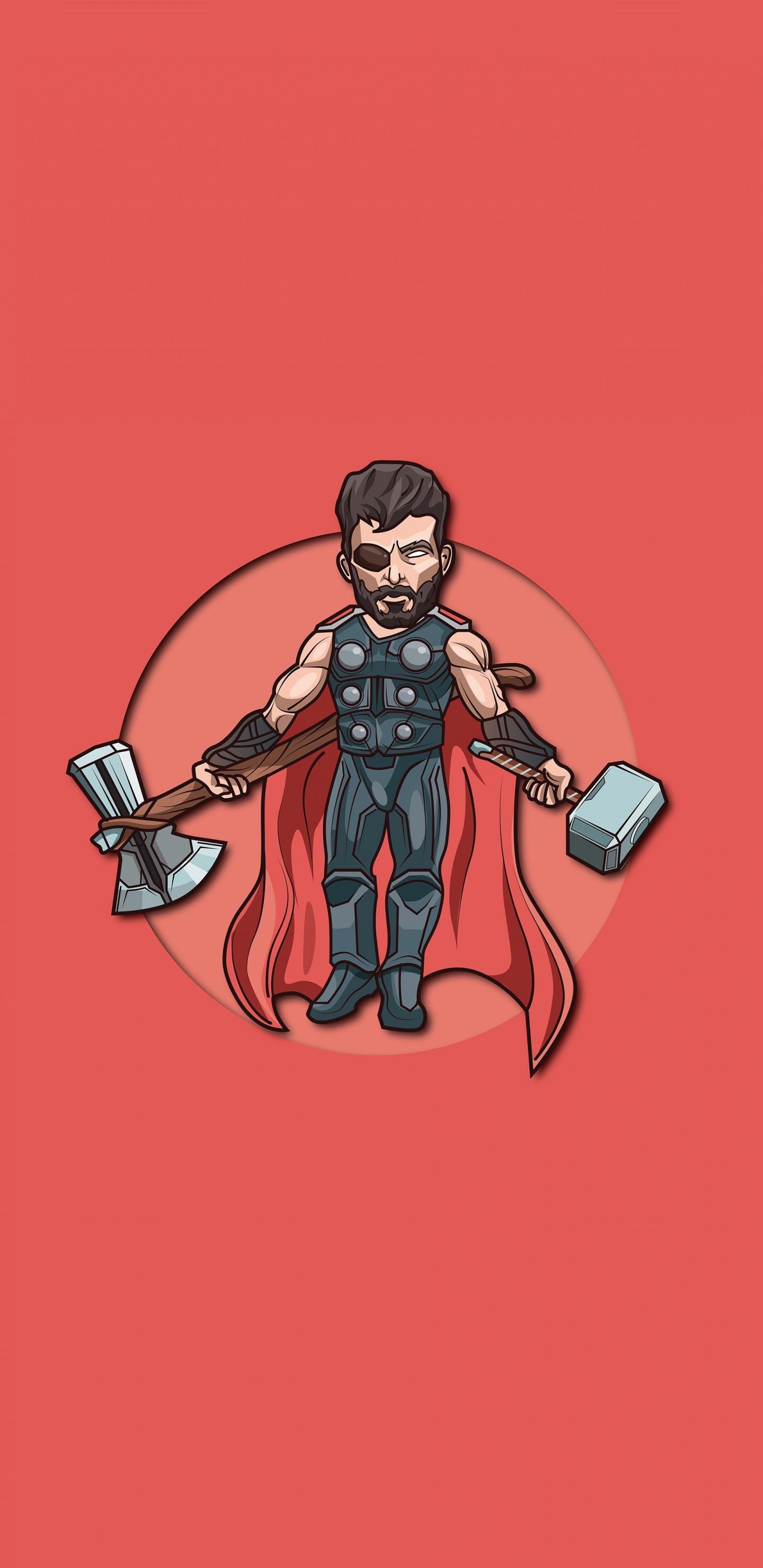 1440x2960 Download wallpaper 1440x2960 minimal, thor with 2 hammers, samsung galaxy s samsung galaxy s8 plus, 1440x2960 HD background, 24624