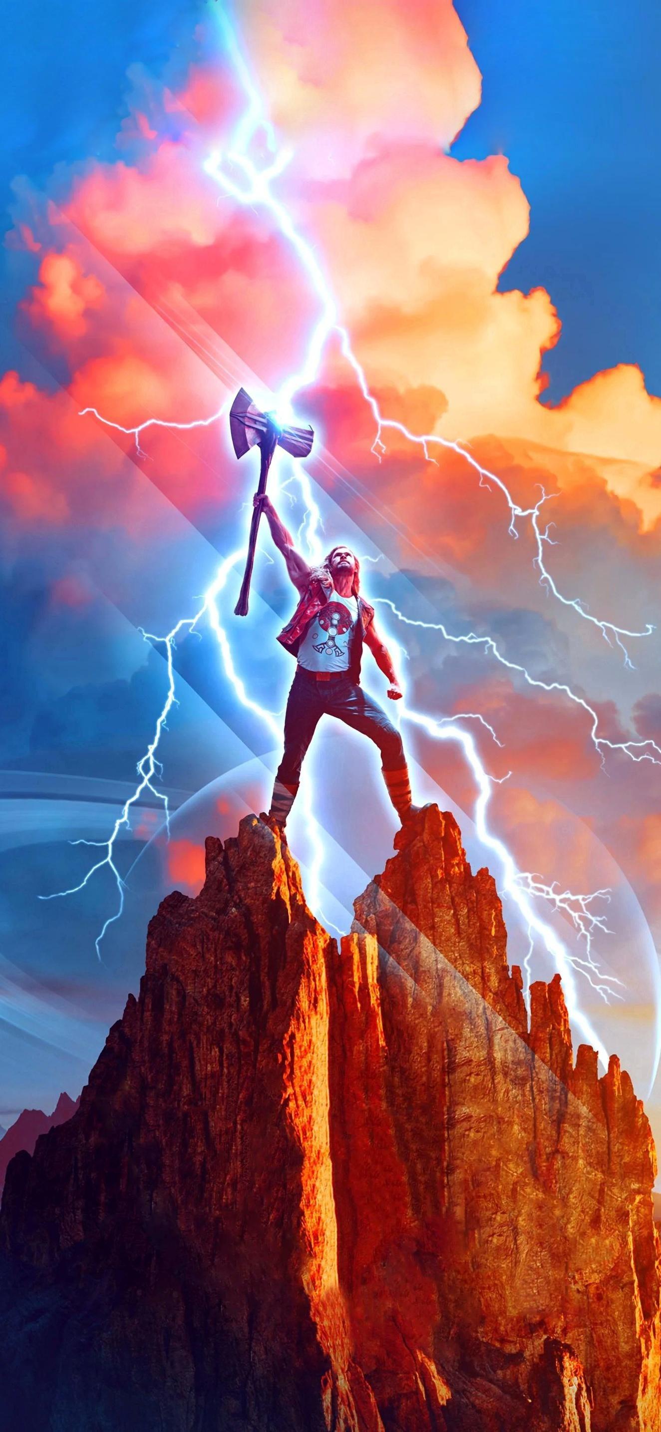 1324x2868 Thor Love and Thunder wallpaper