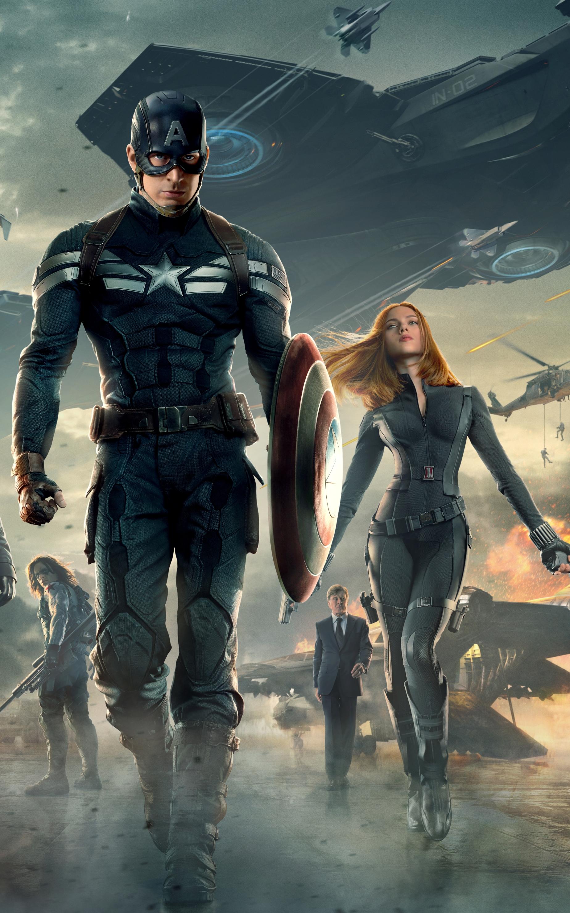 1848x2960 Captain America: The Winter Soldier Phone Wallpaper