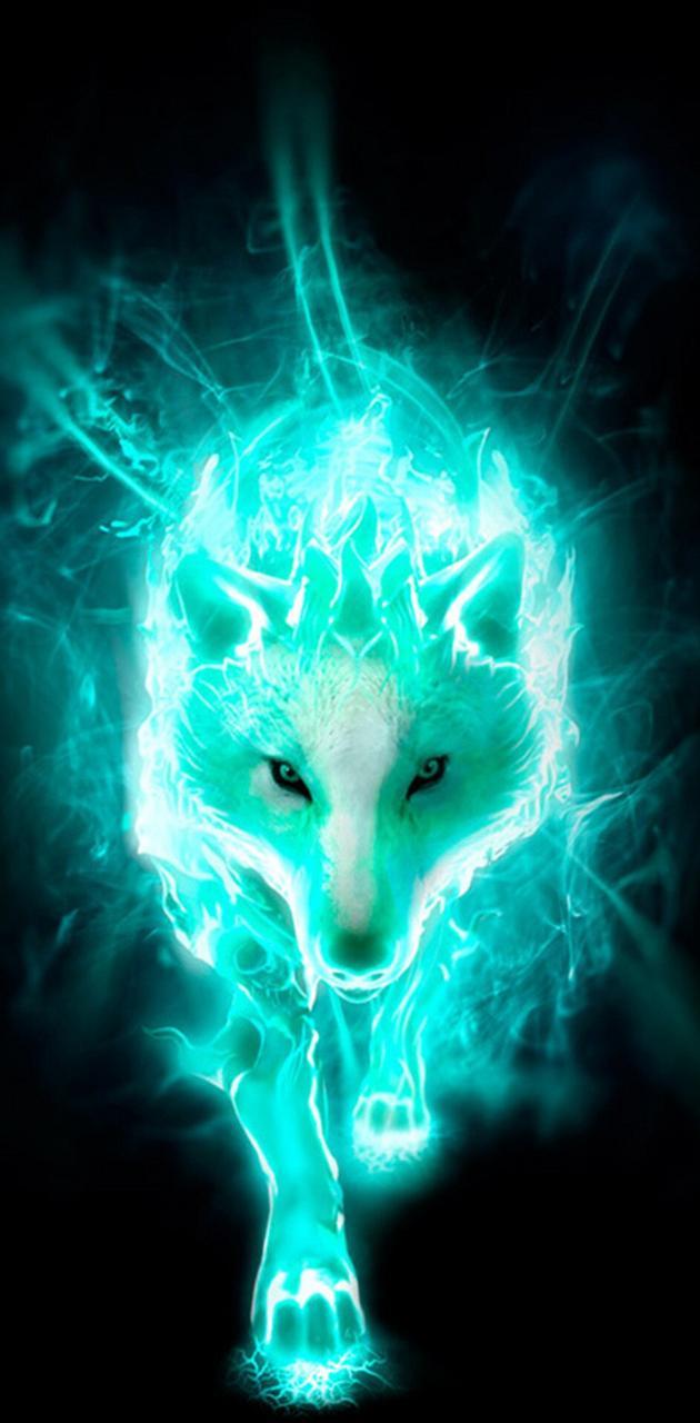 630x1280 Blue fox wallpaper