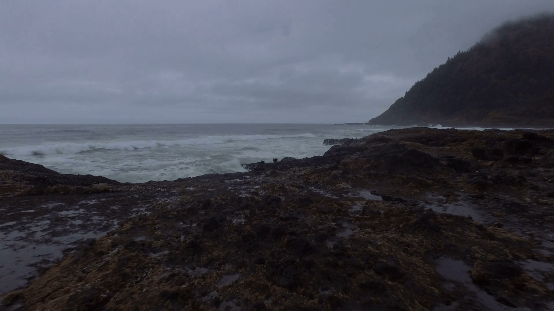 1920x1080 Aerial Oregon Thors Well September 2016 4K Stock Video Footage