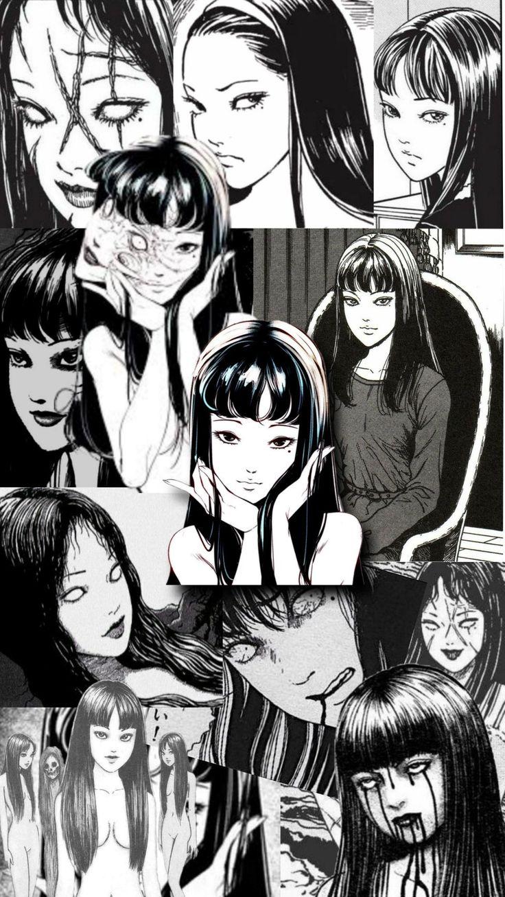 736x1307 Tomie wallpaper. Mangás de terror, Garotas monster energy, Imagens de terror