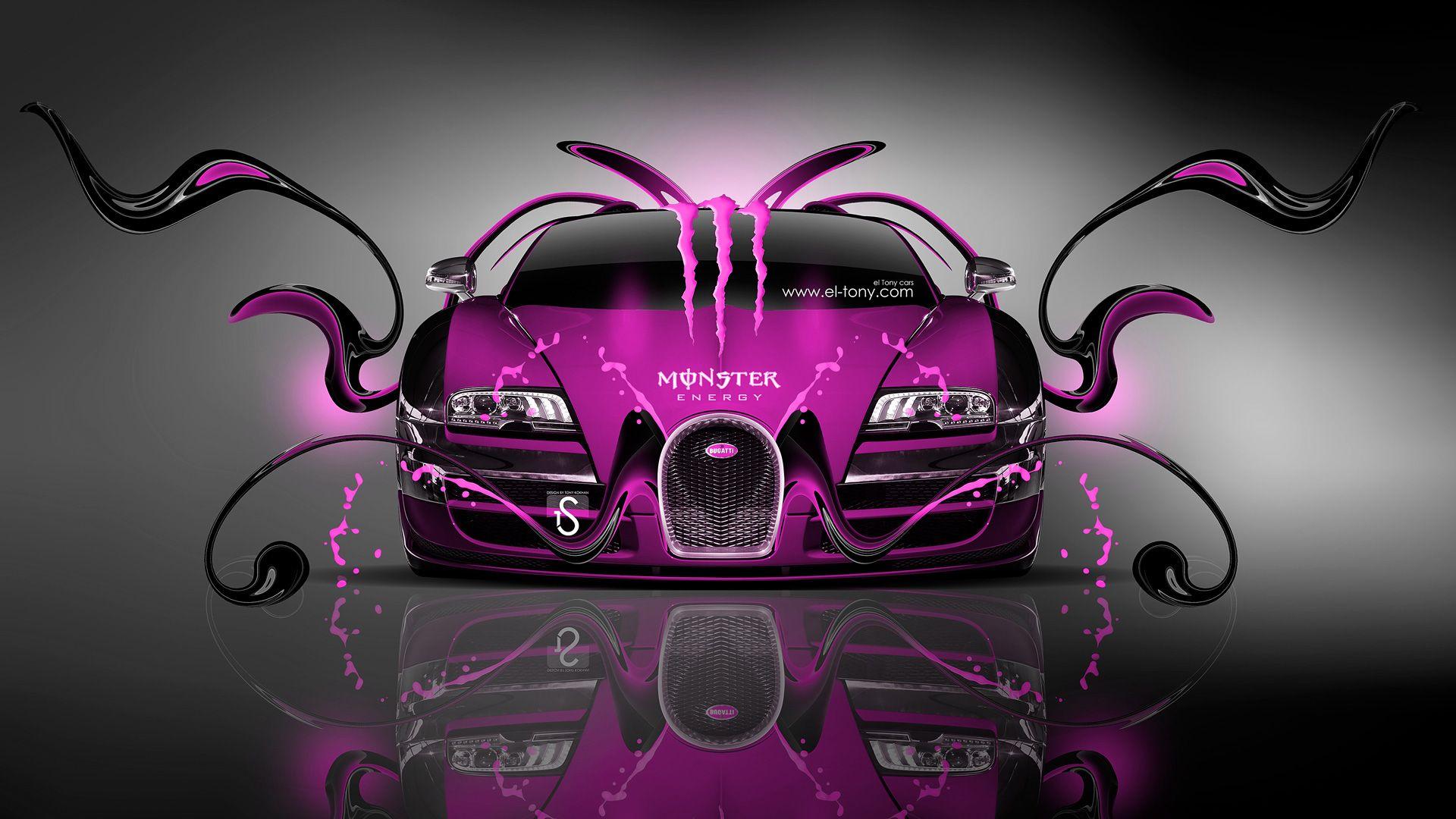 1920x1080 Pink Bugatti Wallpaper
