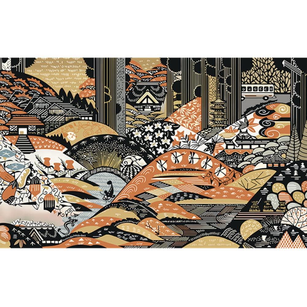 1000x1000 Japanese Style Abstract Art And Wind Wallpaper Hand Painted Oil Painting Sushi Restaurant Theme Hotel Tv Background Wall Paper 430Cmx300Cm