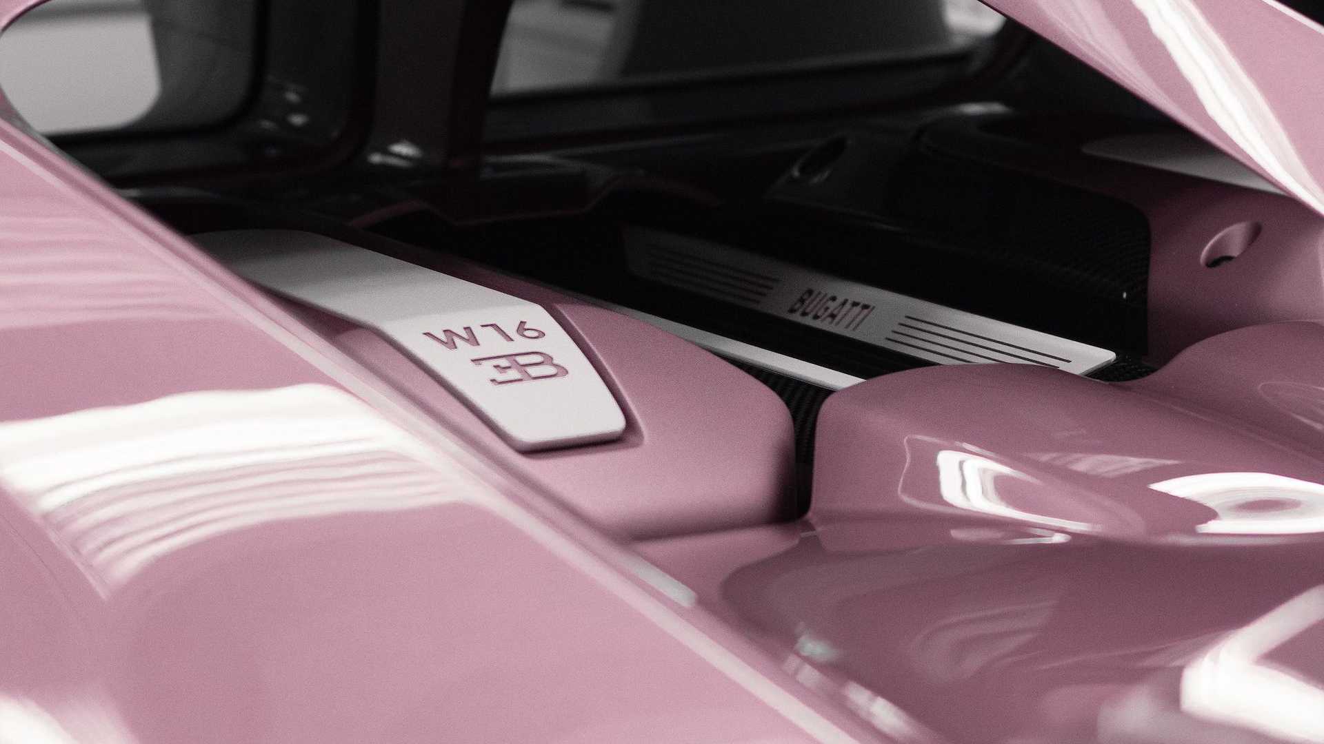 1920x1080 Pink And White Bugatti Chiron 'Alice' Is A Husband's Gift To Wife