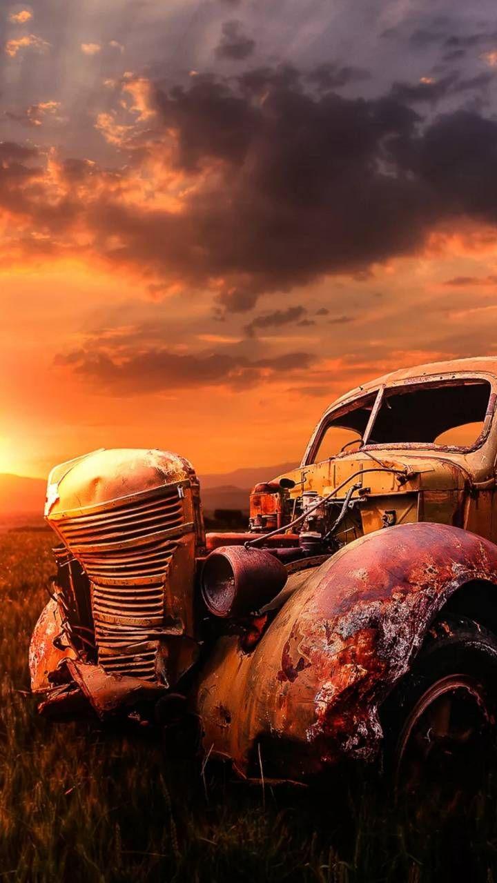 720x1280 Old truck wallpaper