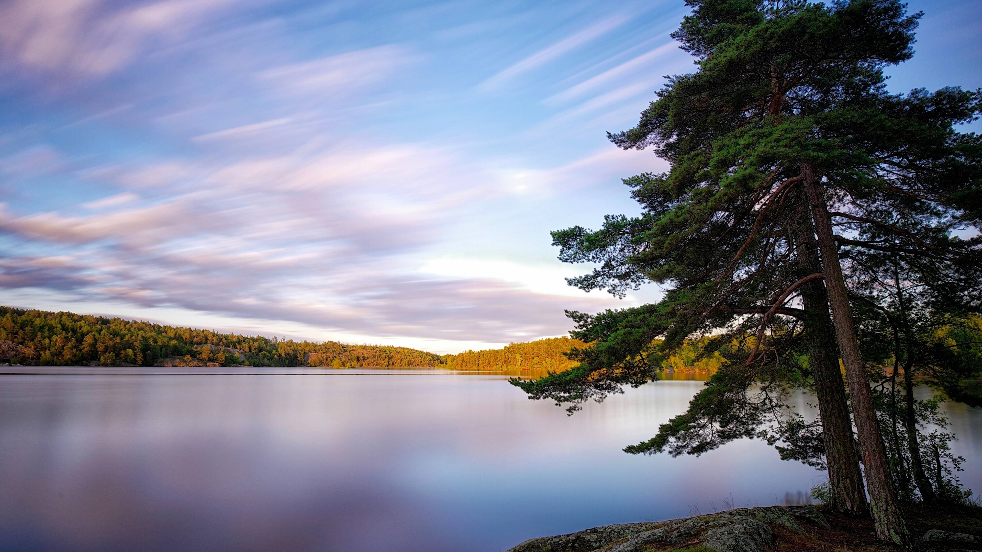 3840x2160 sweden, lakes, trees 4K Wallpaper, HD Nature 4K Wallpaper, Image, Photo and Background