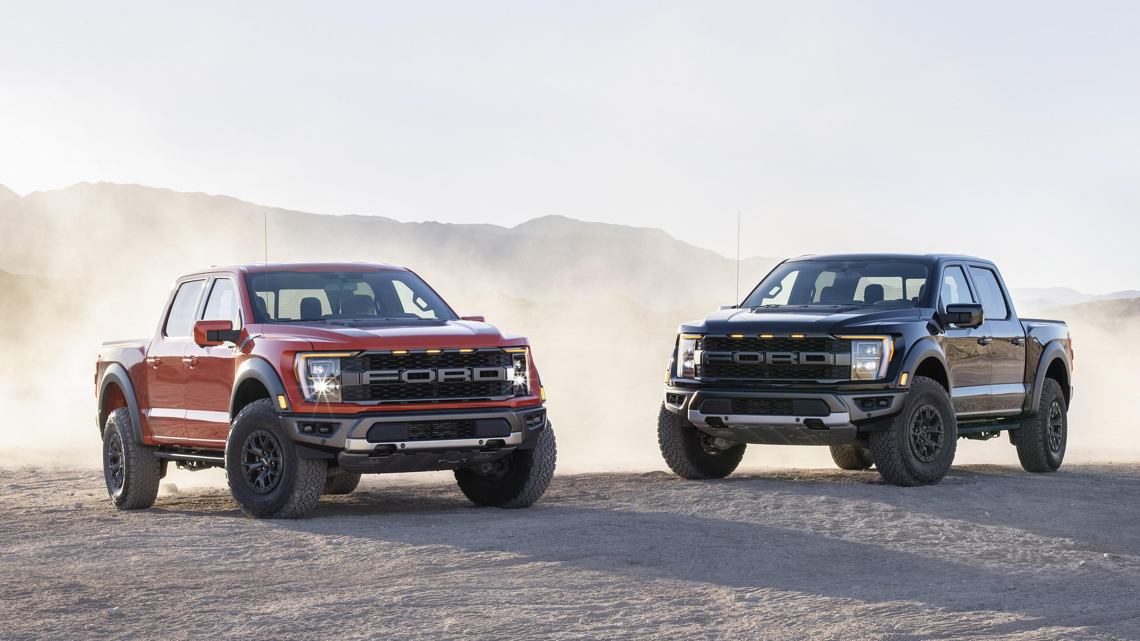 3840x2160 Ford F 150 Raptor 4K, Red Car, Pickup, Car, Black Car, Ford F 150 Gallery HD Wallpaper