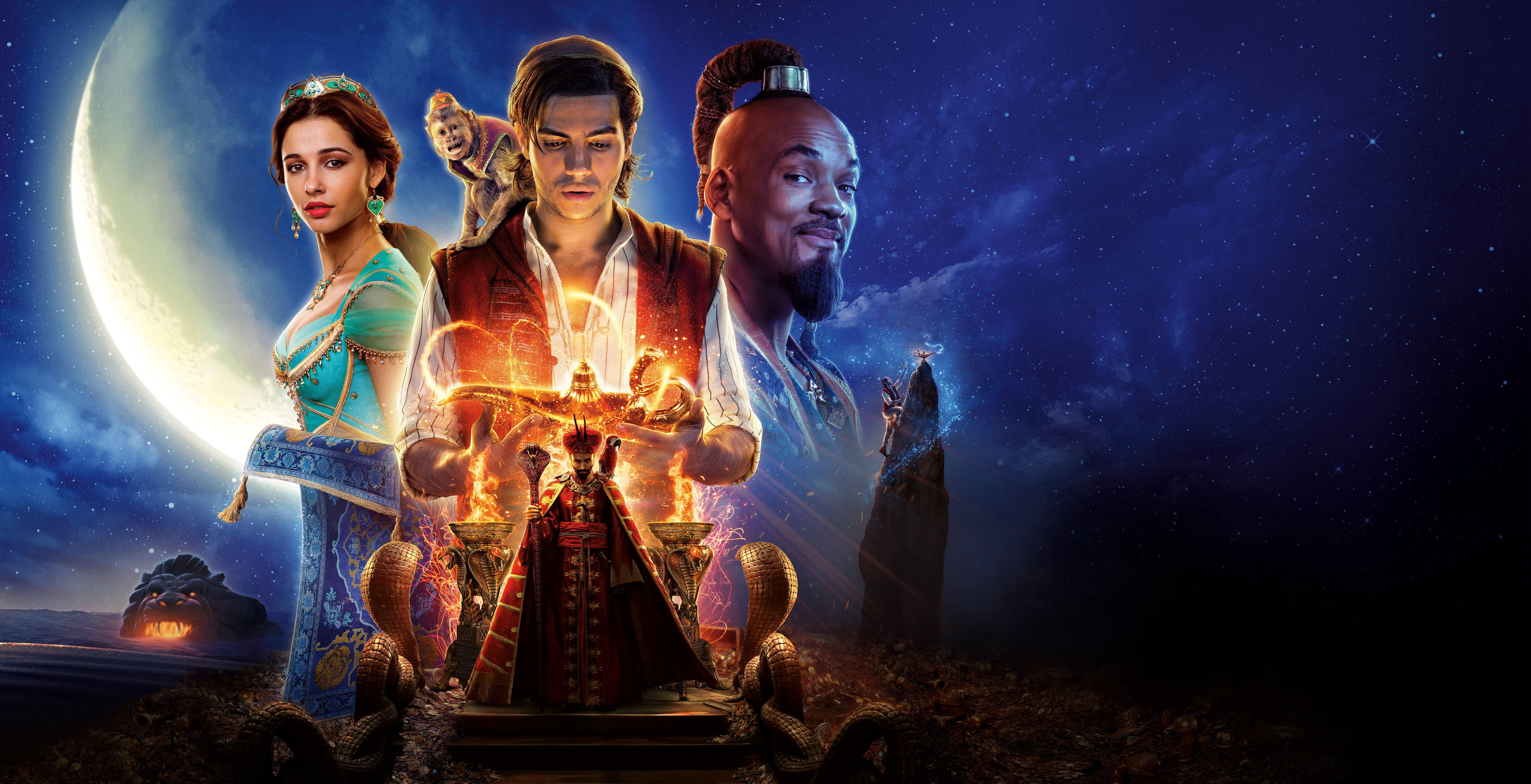 7680x3934 Download Aladdin Wallpaper