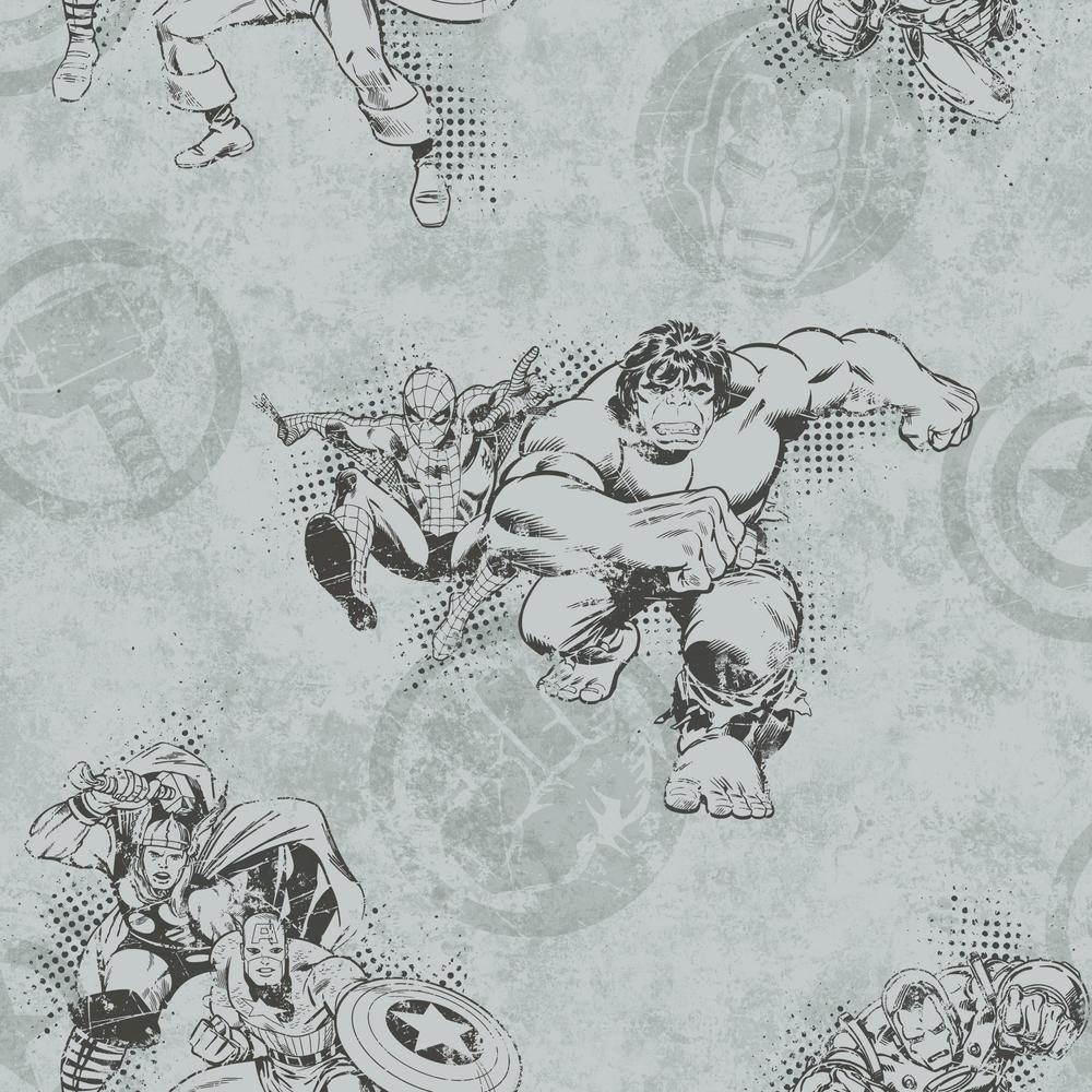 1000x1000 York Wallcoverings Disney Kids III Marvel Avengers Wallpaper DY0245