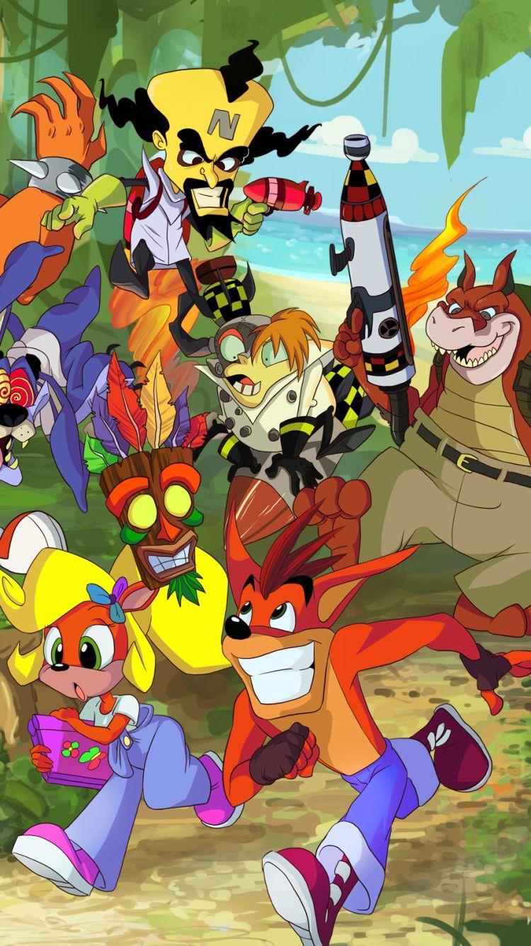 750x1334 Crash Bandicoot iPhone Wallpaper