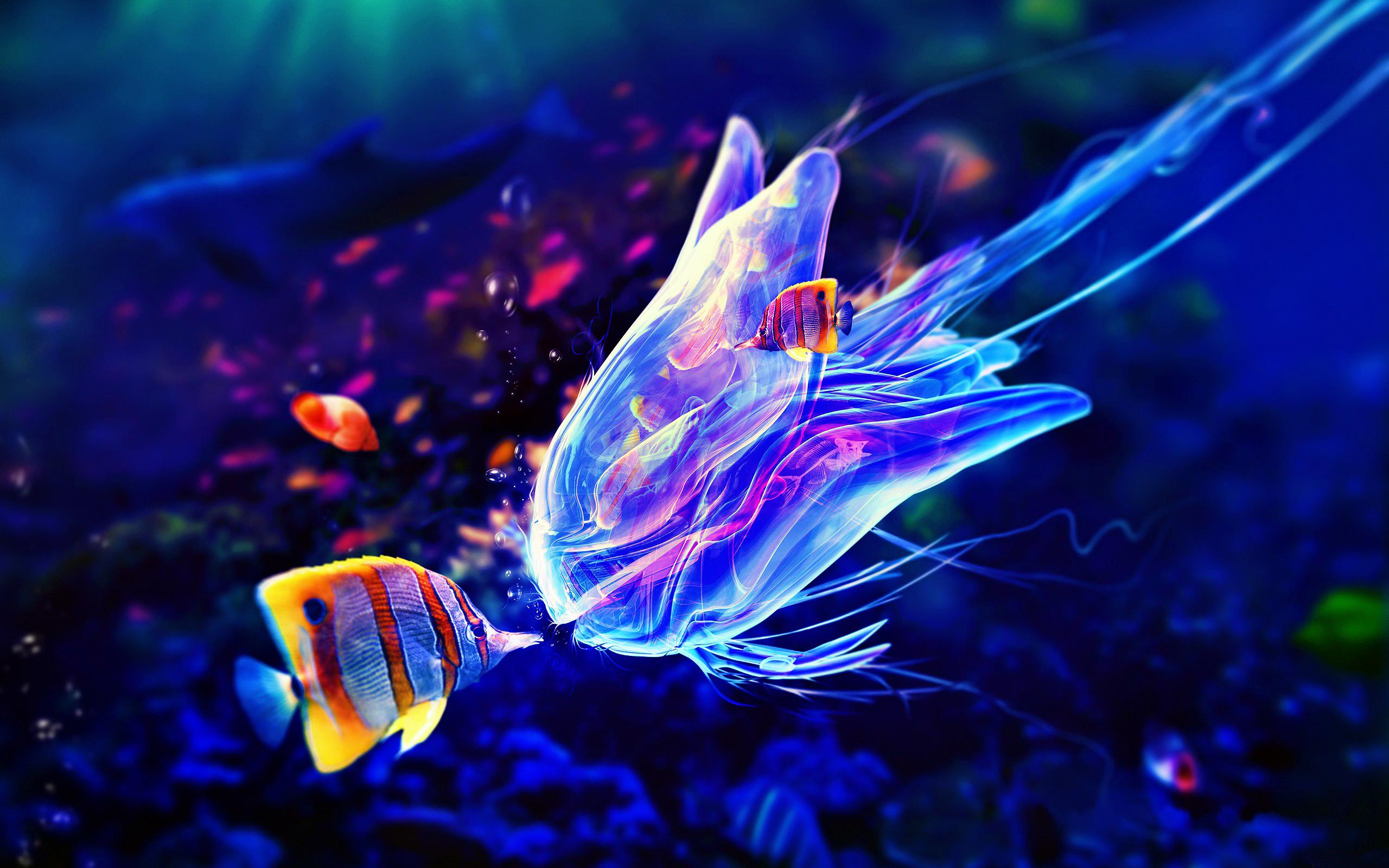 Jellyfish Art Wallpapers - Top Free Jellyfish Art Backgrounds ...